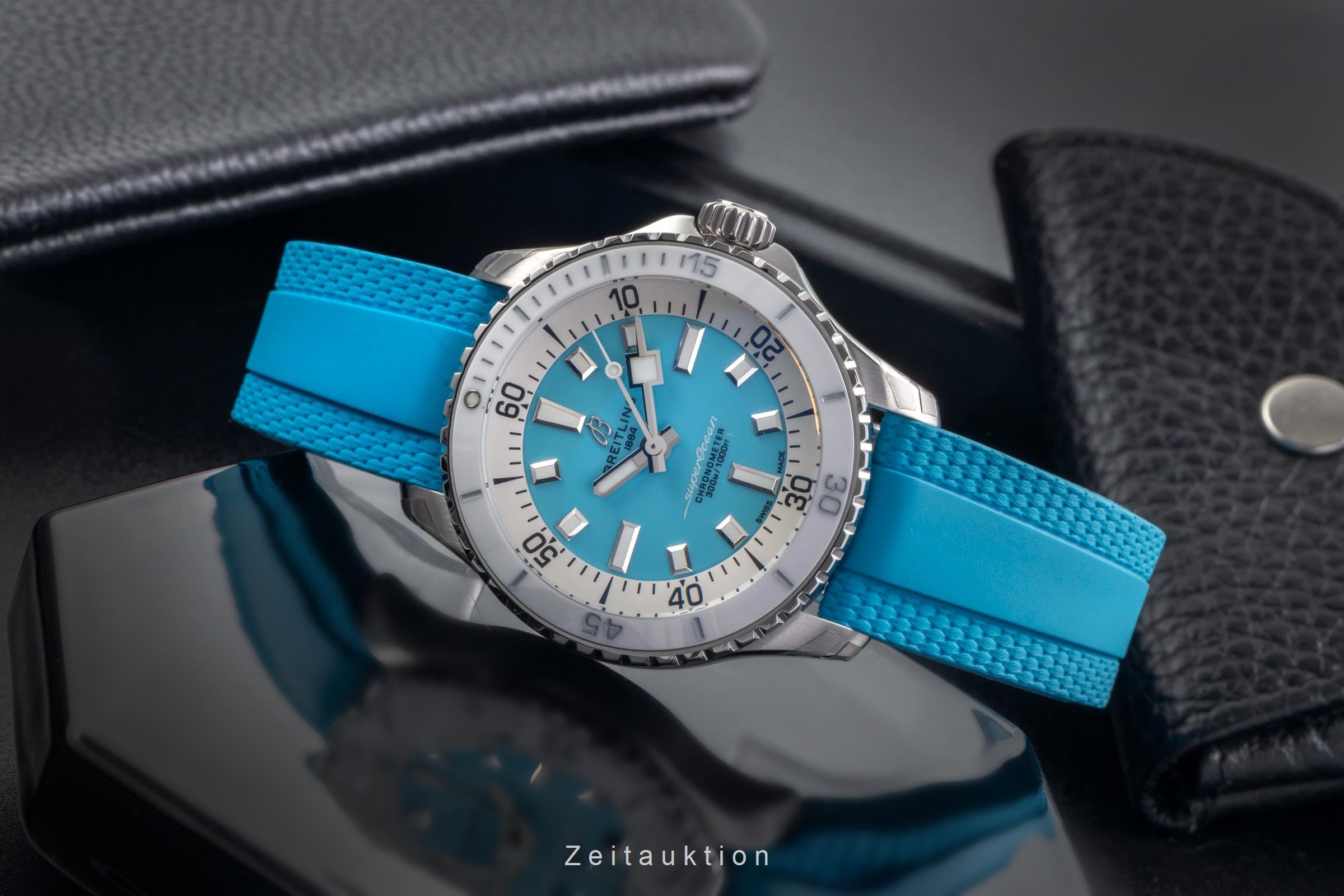 Breitling Superocean Stahl Automatik Herrenuhr Ref. A17377211C1S1 B&P  [2503669]