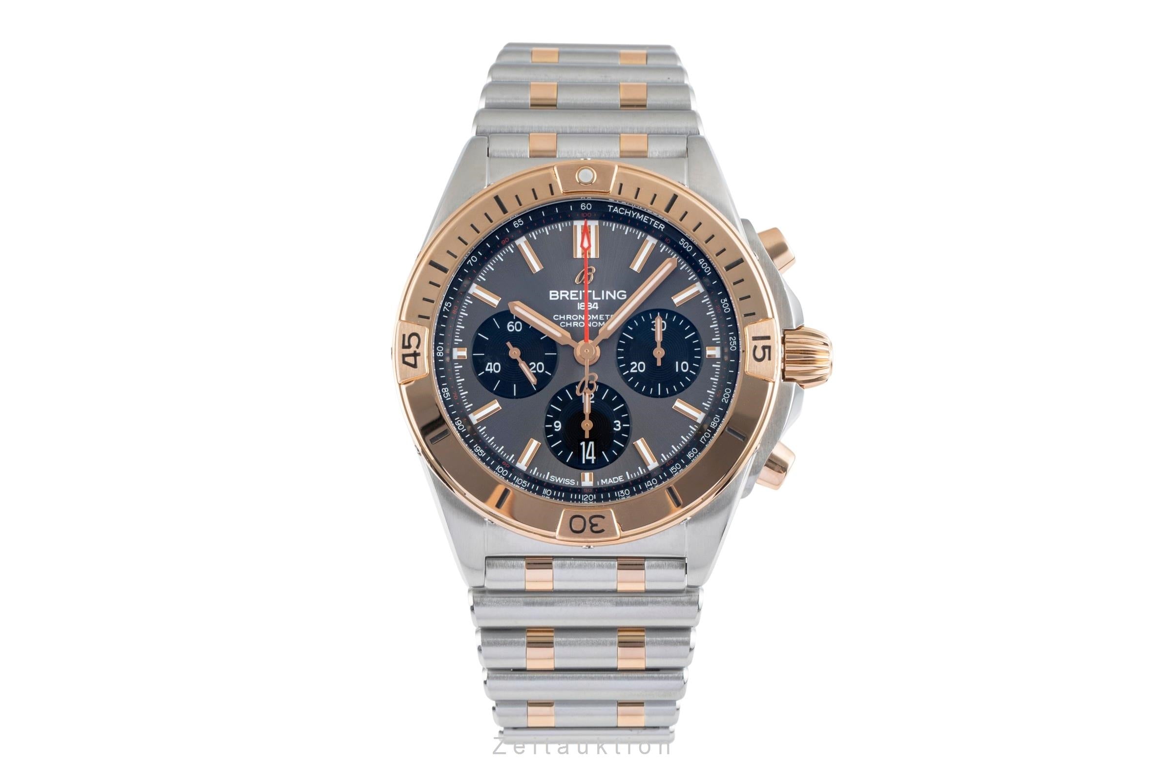 Breitling Chronomat chronographe acier / or  automatique montre pour hommes UB0134101B1U1 LP: 13400EUR  [2503674]