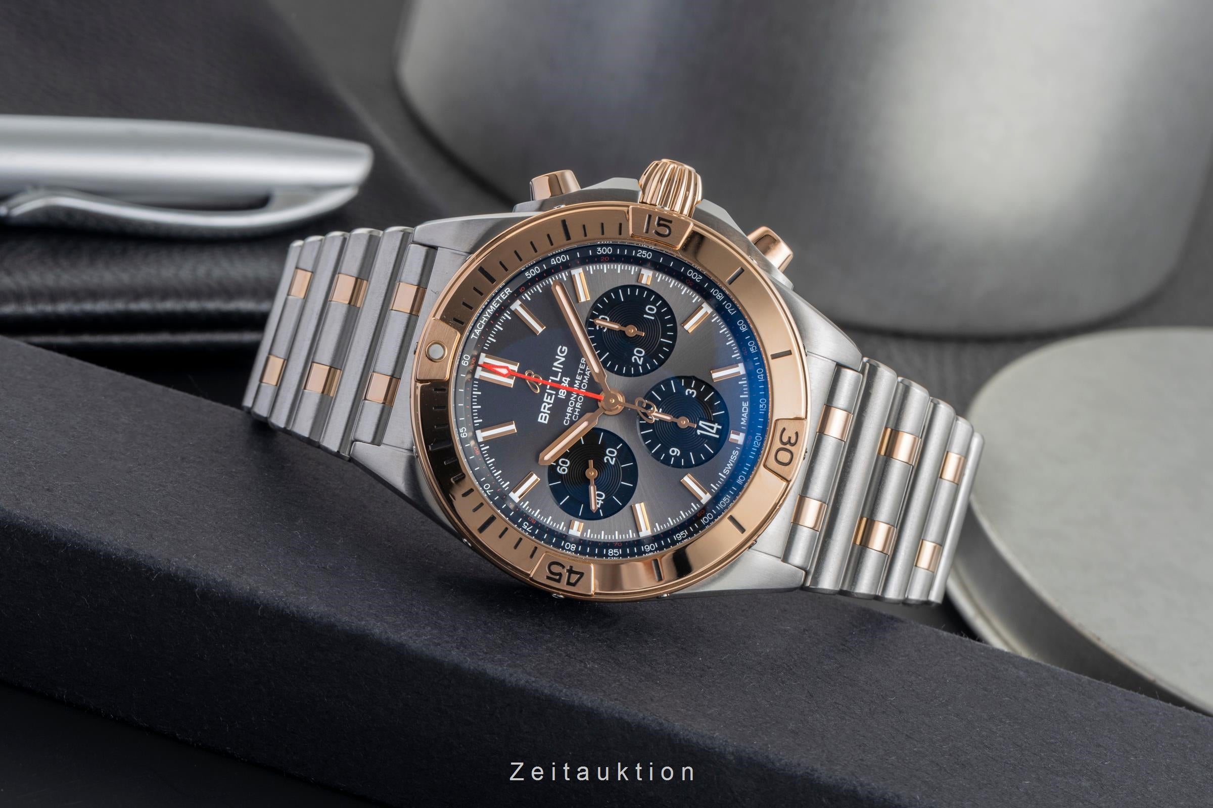 Breitling Chronomat chronographe acier / or  automatique montre pour hommes UB0134101B1U1 LP: 13400EUR  [2503674]