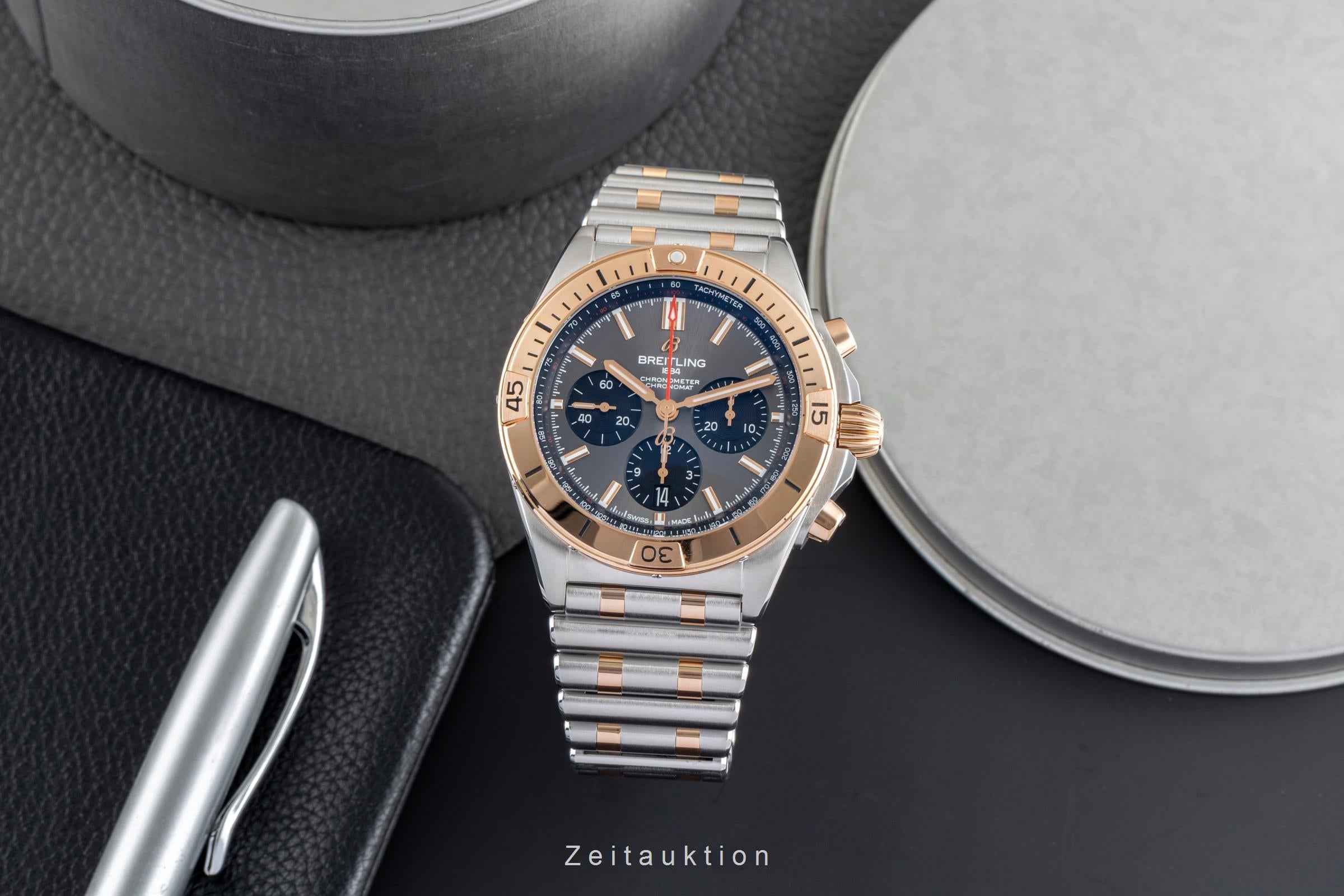 Breitling Chronomat chronographe acier / or  automatique montre pour hommes UB0134101B1U1 LP: 13400EUR  [2503674]