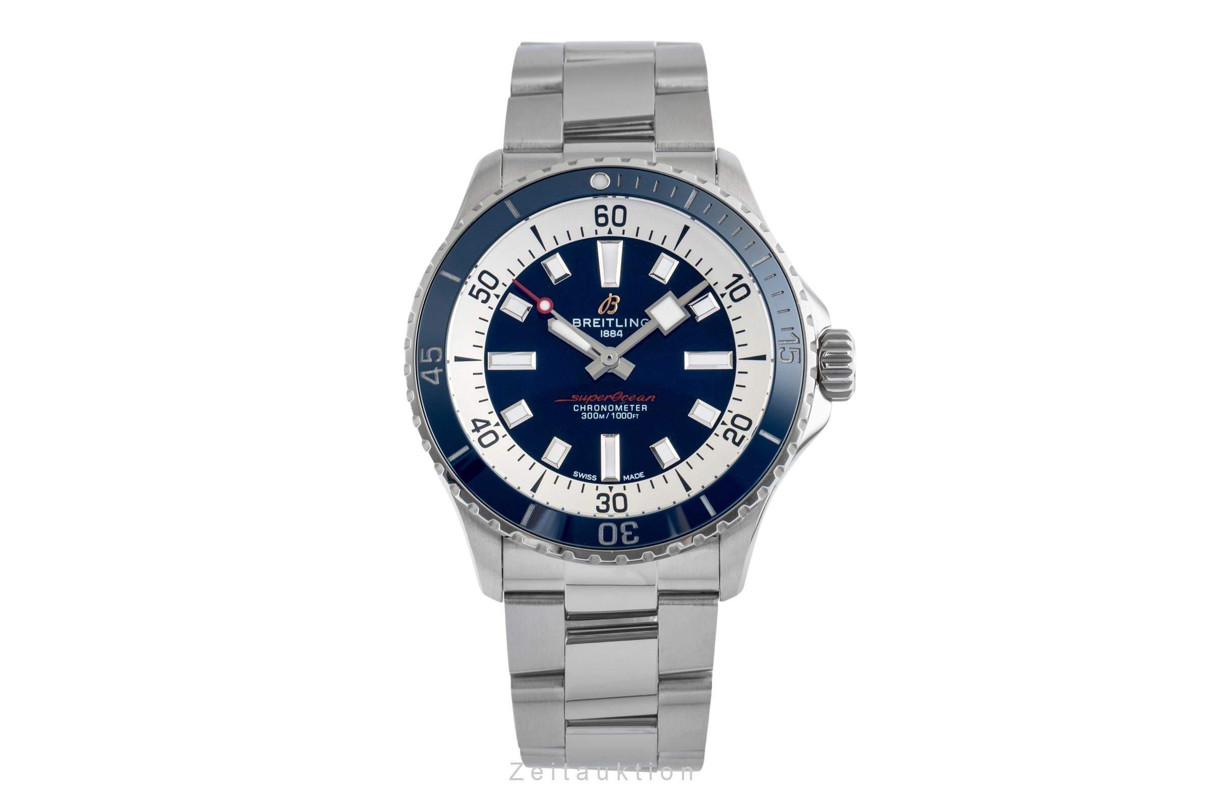 Breitling Superocean acier automatique montre pour hommes A17375E71C1A1 LP: 5550EUR  [2503685]