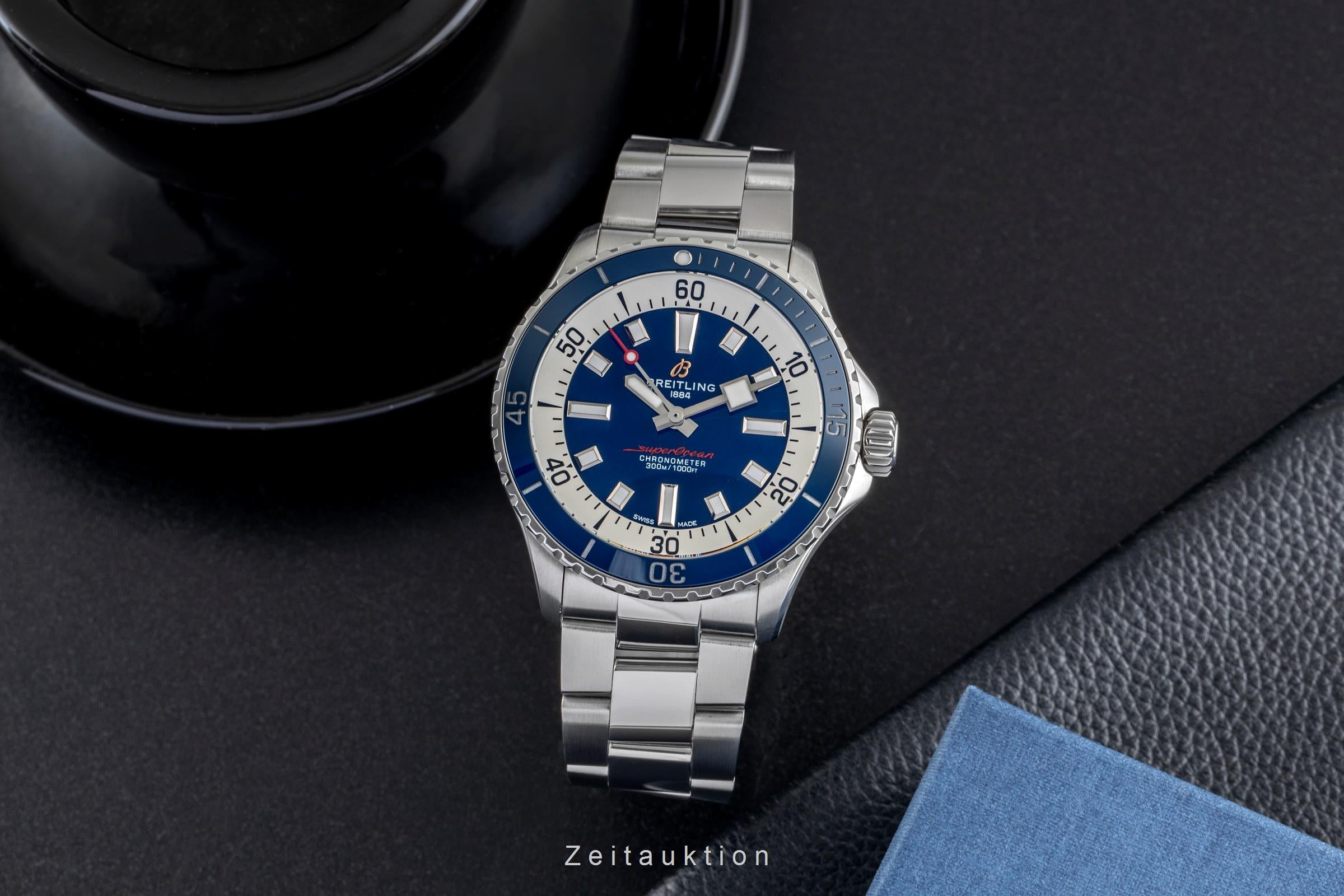 Breitling Superocean acier automatique montre pour hommes A17375E71C1A1 LP: 5550EUR  [2503685]