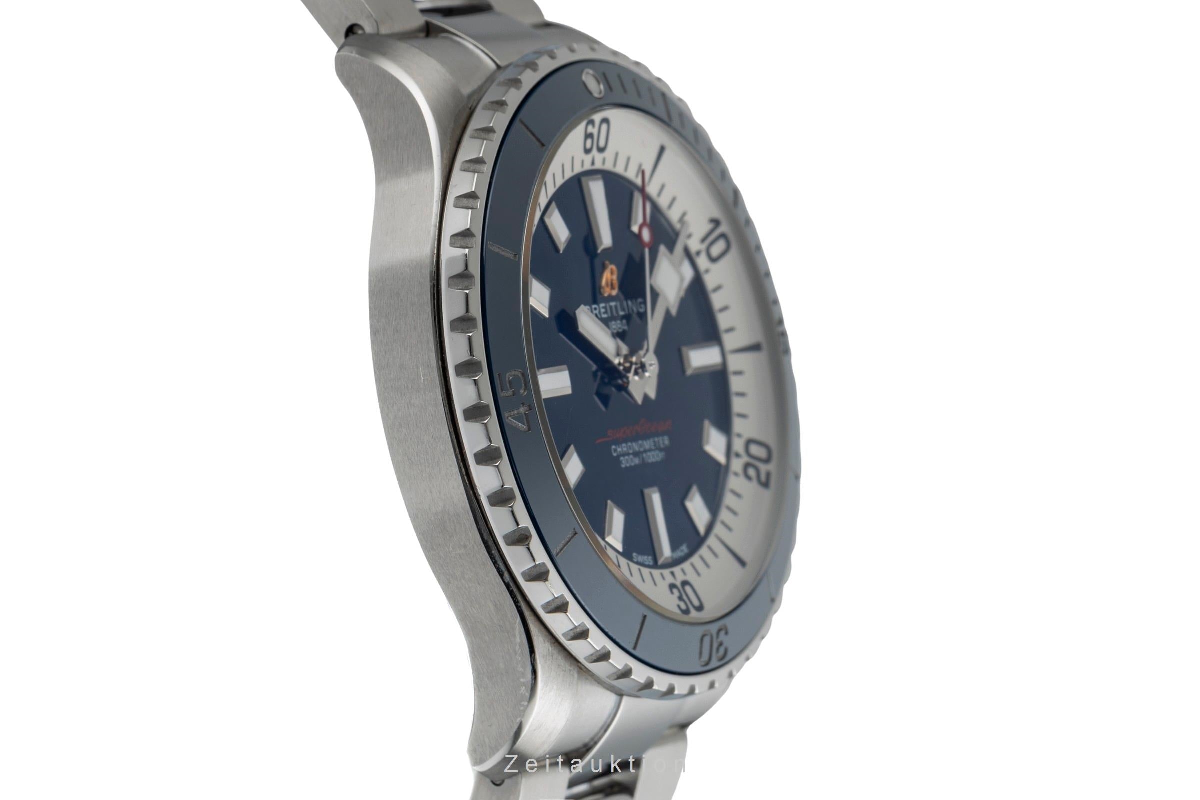 Breitling Superocean acier automatique montre pour hommes A17375E71C1A1 LP: 5550EUR  [2503685]
