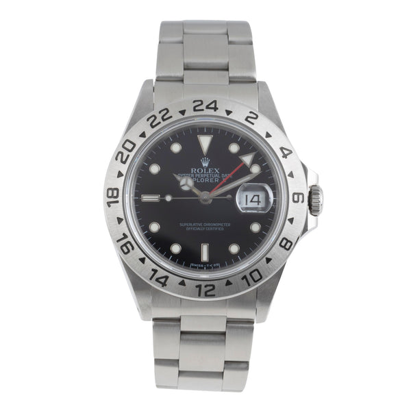 Rolex Explorer II Black Dial Edelstahl Automatik Herrenuhr Ref. 16570 L-Serie [2503689]