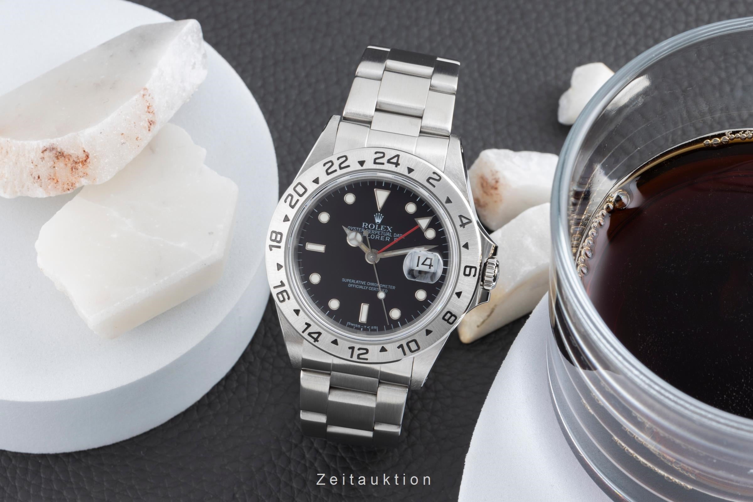 Rolex Explorer II Black Dial Edelstahl Automatik Herrenuhr Ref. 16570 L-Serie [2503689]