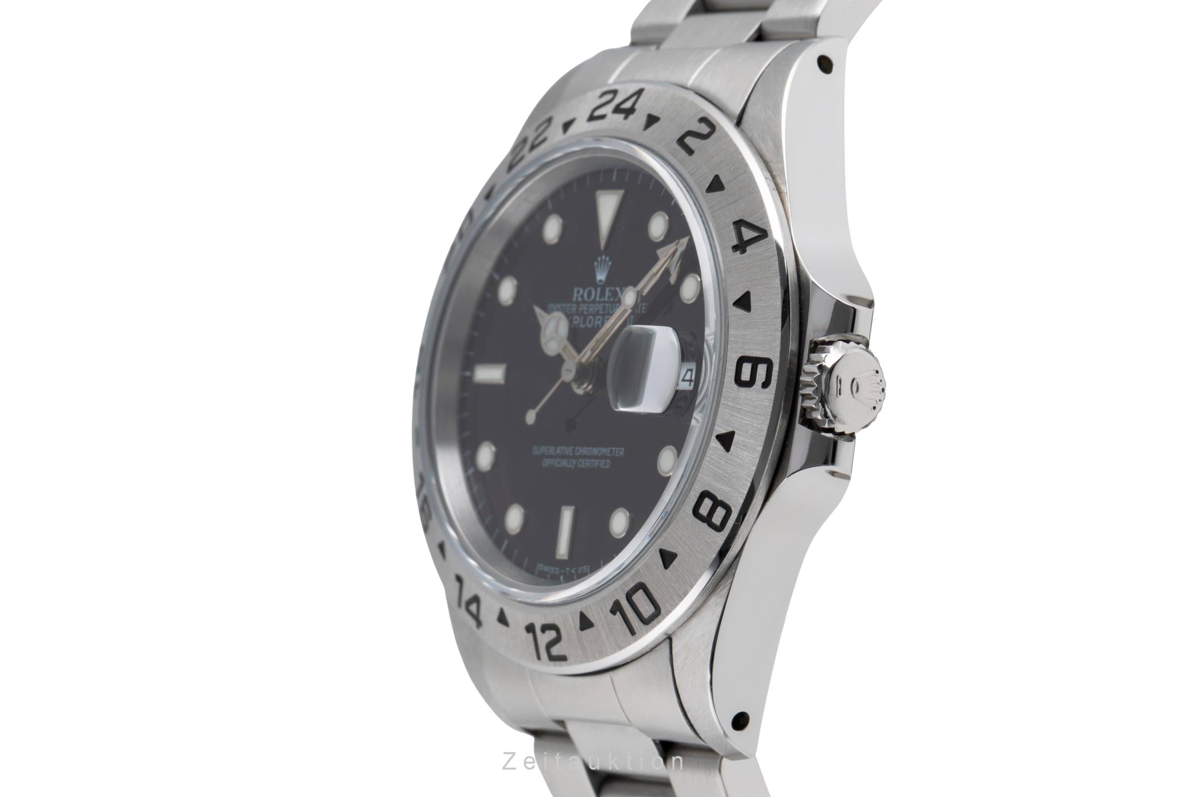 Rolex Explorer II Black Dial Edelstahl Automatik Herrenuhr Ref. 16570 L-Serie [2503689]