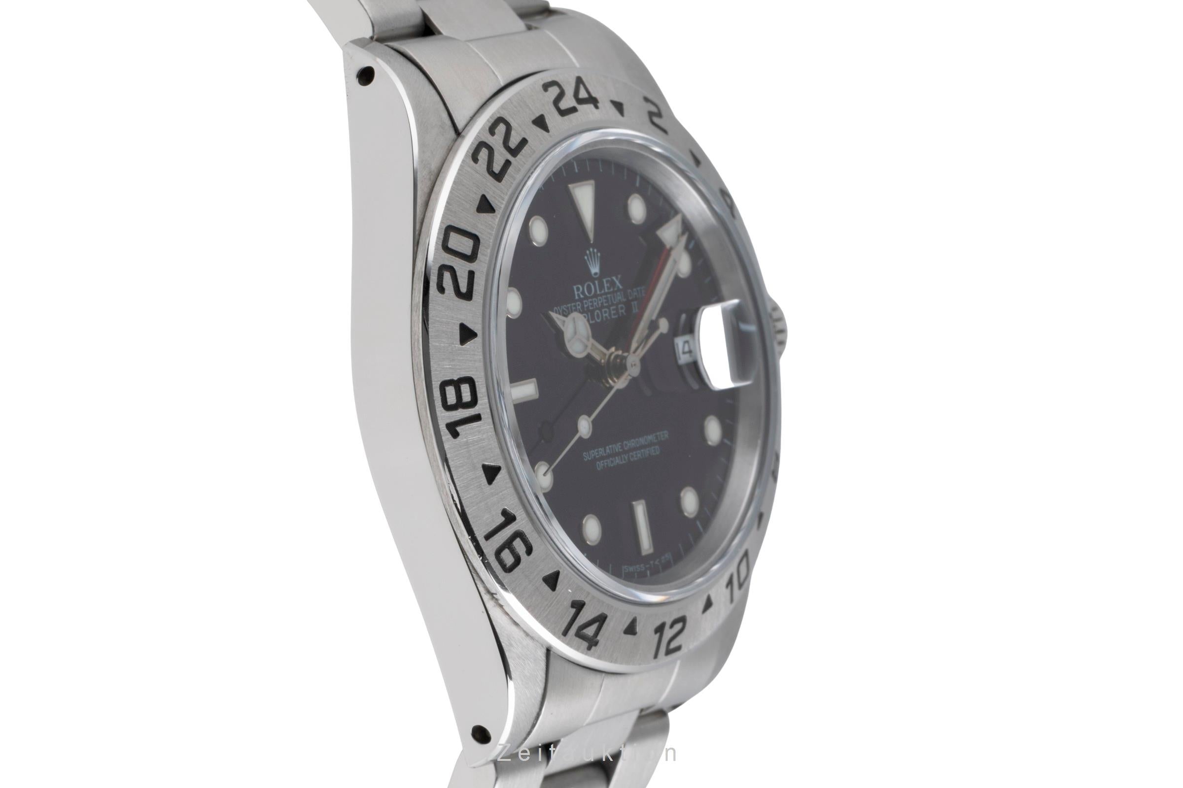 Rolex Explorer II Black Dial Edelstahl Automatik Herrenuhr Ref. 16570 L-Serie [2503689]