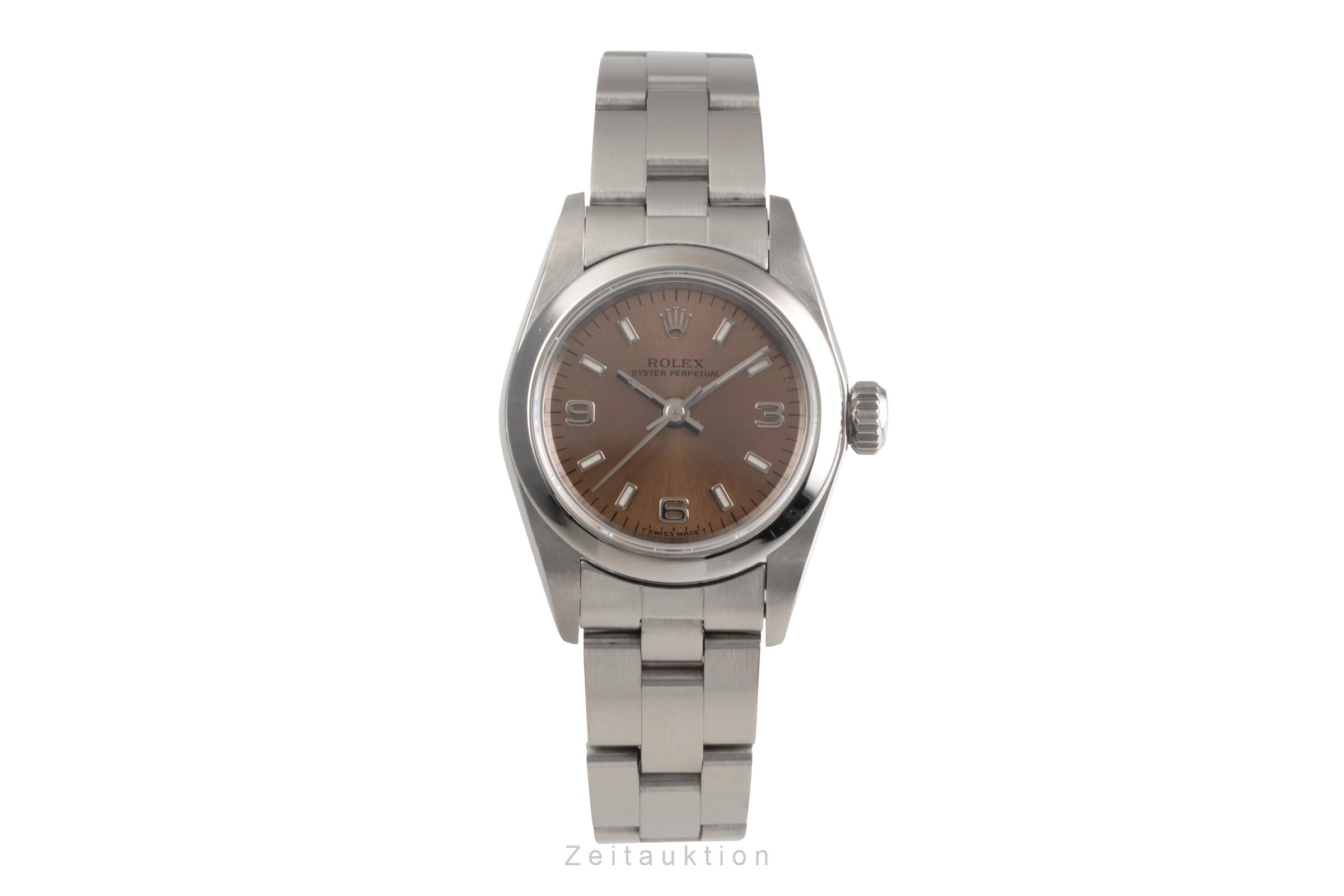 Rolex Oyster Perpetual Edelstahl  Automatik Damenuhr Ref. 67180 [2503693]