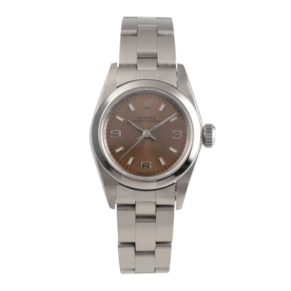 Rolex Oyster Perpetual Edelstahl  Automatik Damenuhr Ref. 67180 [2503693]