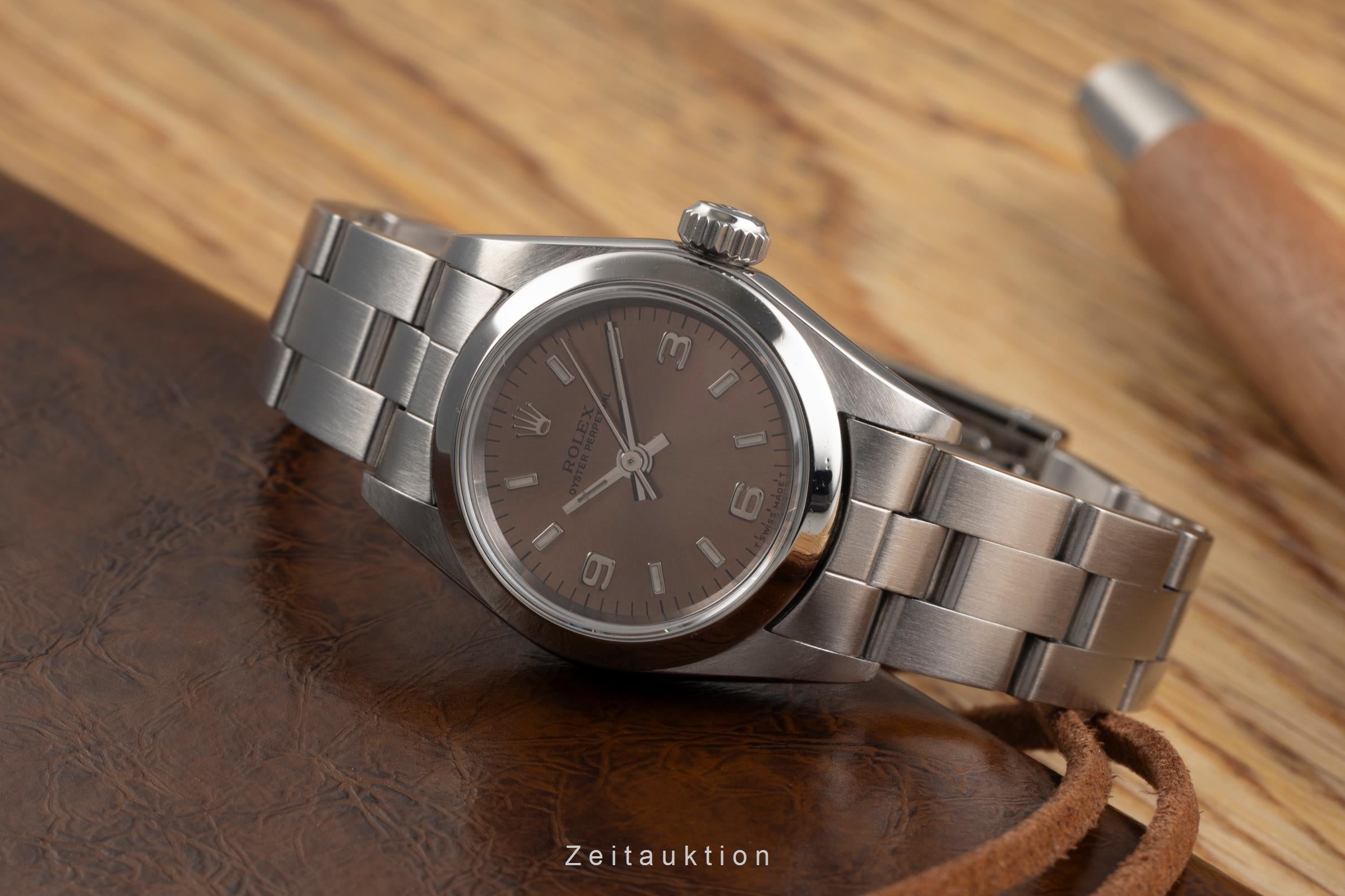 Rolex Oyster Perpetual Edelstahl  Automatik Damenuhr Ref. 67180 [2503693]