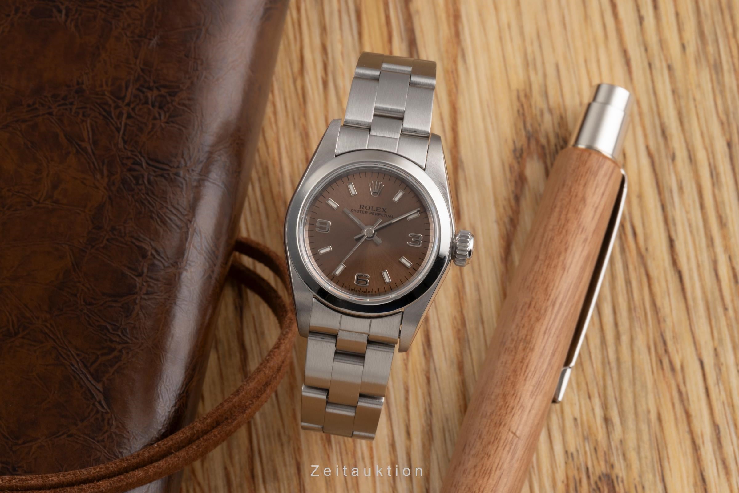 Rolex Oyster Perpetual Edelstahl  Automatik Damenuhr Ref. 67180 [2503693]