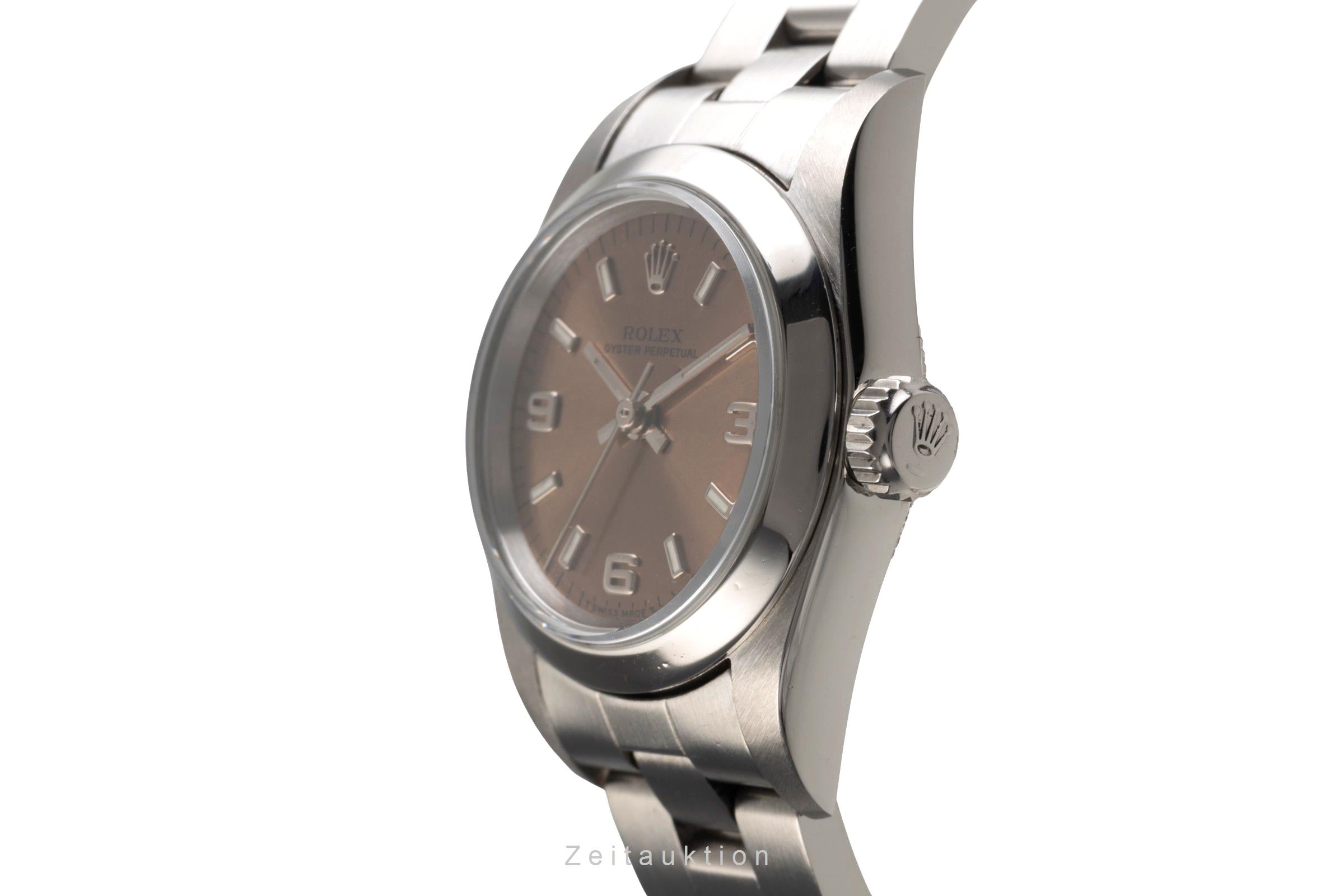 Rolex Oyster Perpetual Edelstahl  Automatik Damenuhr Ref. 67180 [2503693]