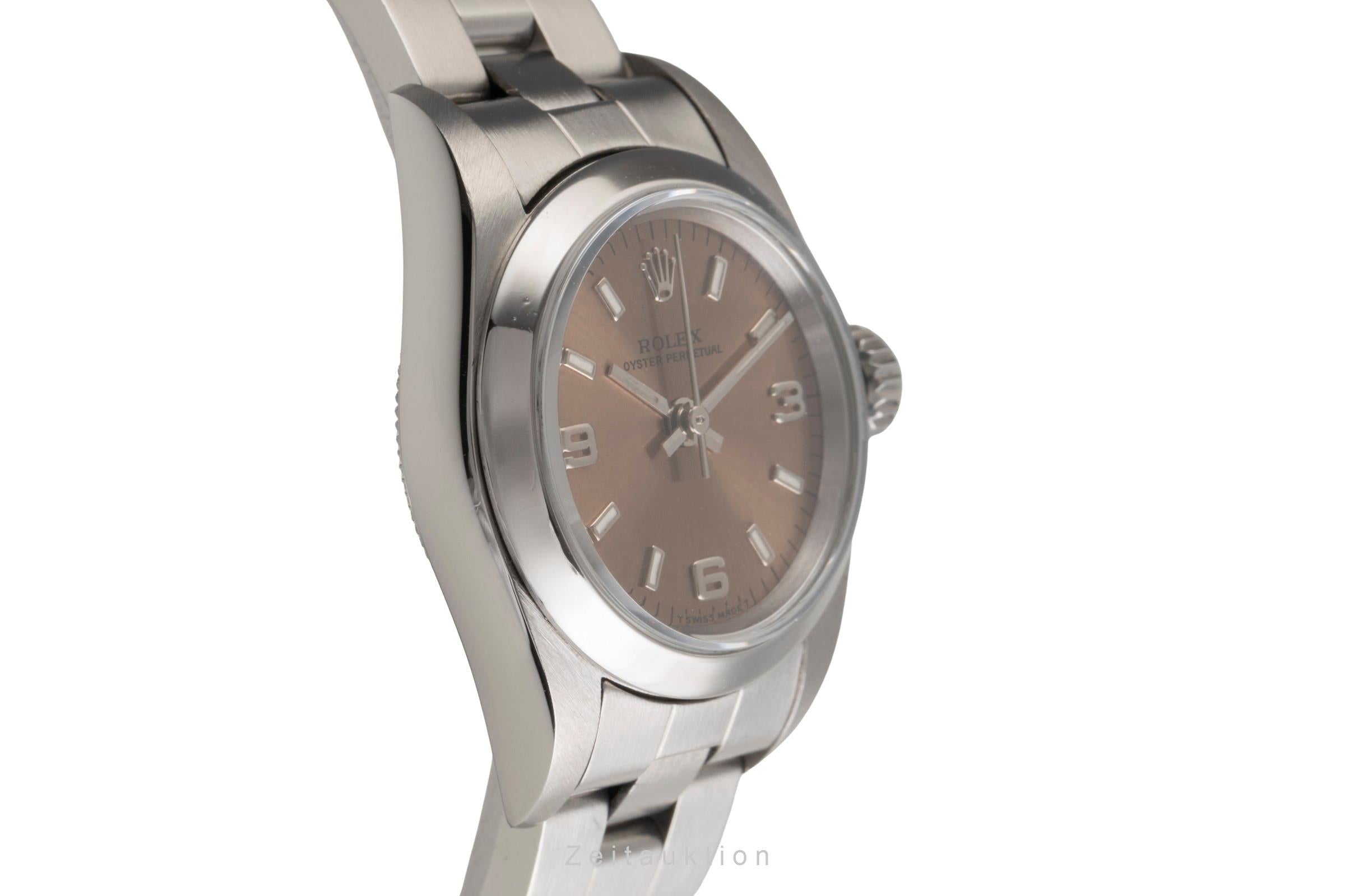 Rolex Oyster Perpetual Edelstahl  Automatik Damenuhr Ref. 67180 [2503693]