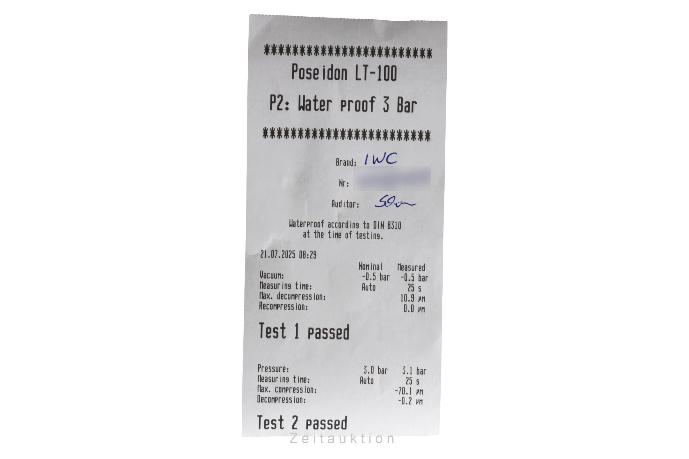 IWC Portugieser Hand-Wound Edelstahl Handaufzug Herrenuhr Ref. IW545407  [2503696]