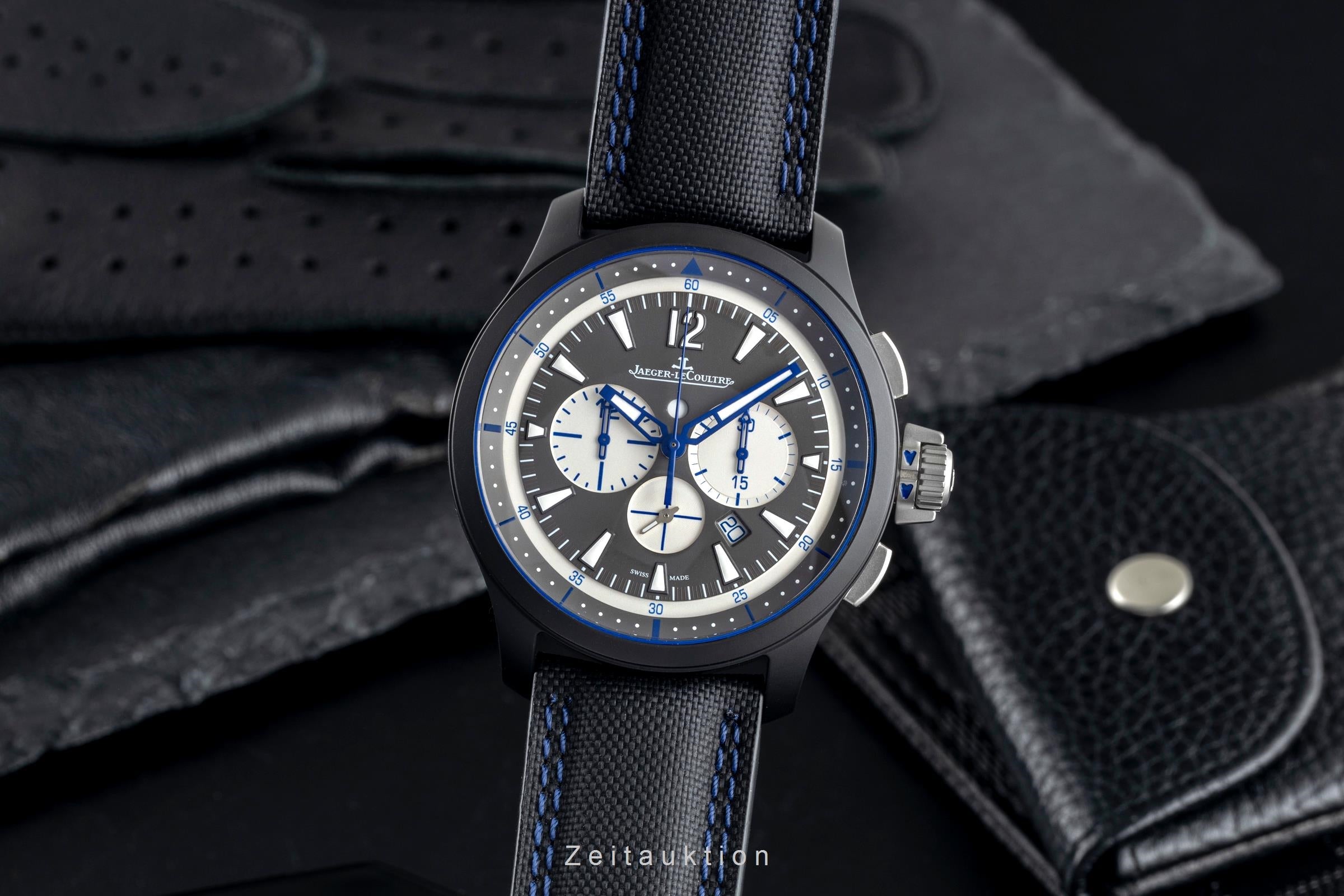 Jaeger LeCoultre Master Chronograph ceramic / steel automatic Kal