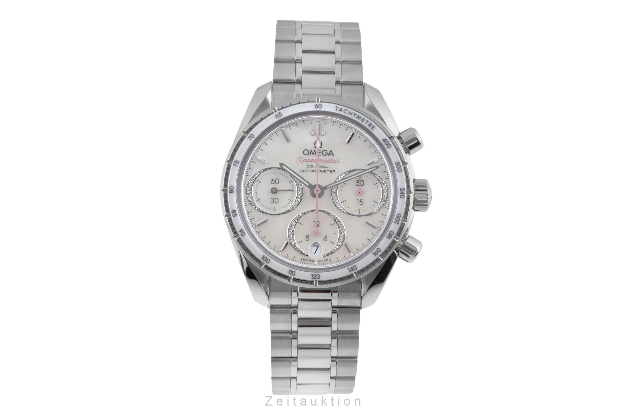 Omega Speedmaster chronographe acier automatique montre pour femmes 324.30.38.50.55.001 LP: 7300EUR  [2503699]
