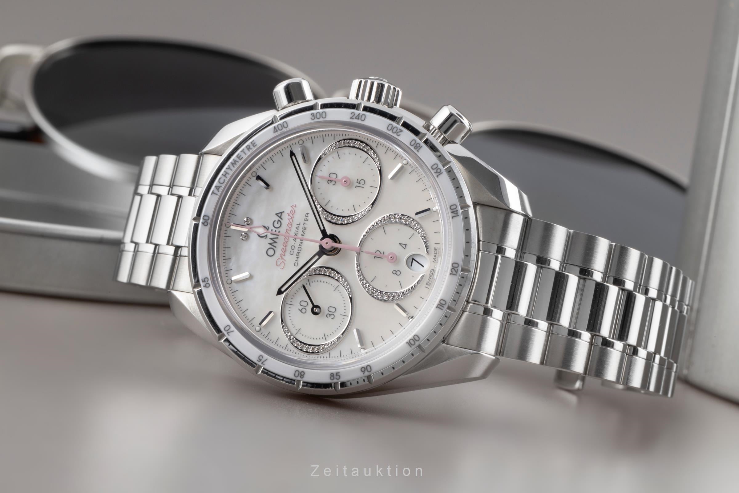 Omega Speedmaster chronographe acier automatique montre pour femmes 324.30.38.50.55.001 LP: 7300EUR  [2503699]