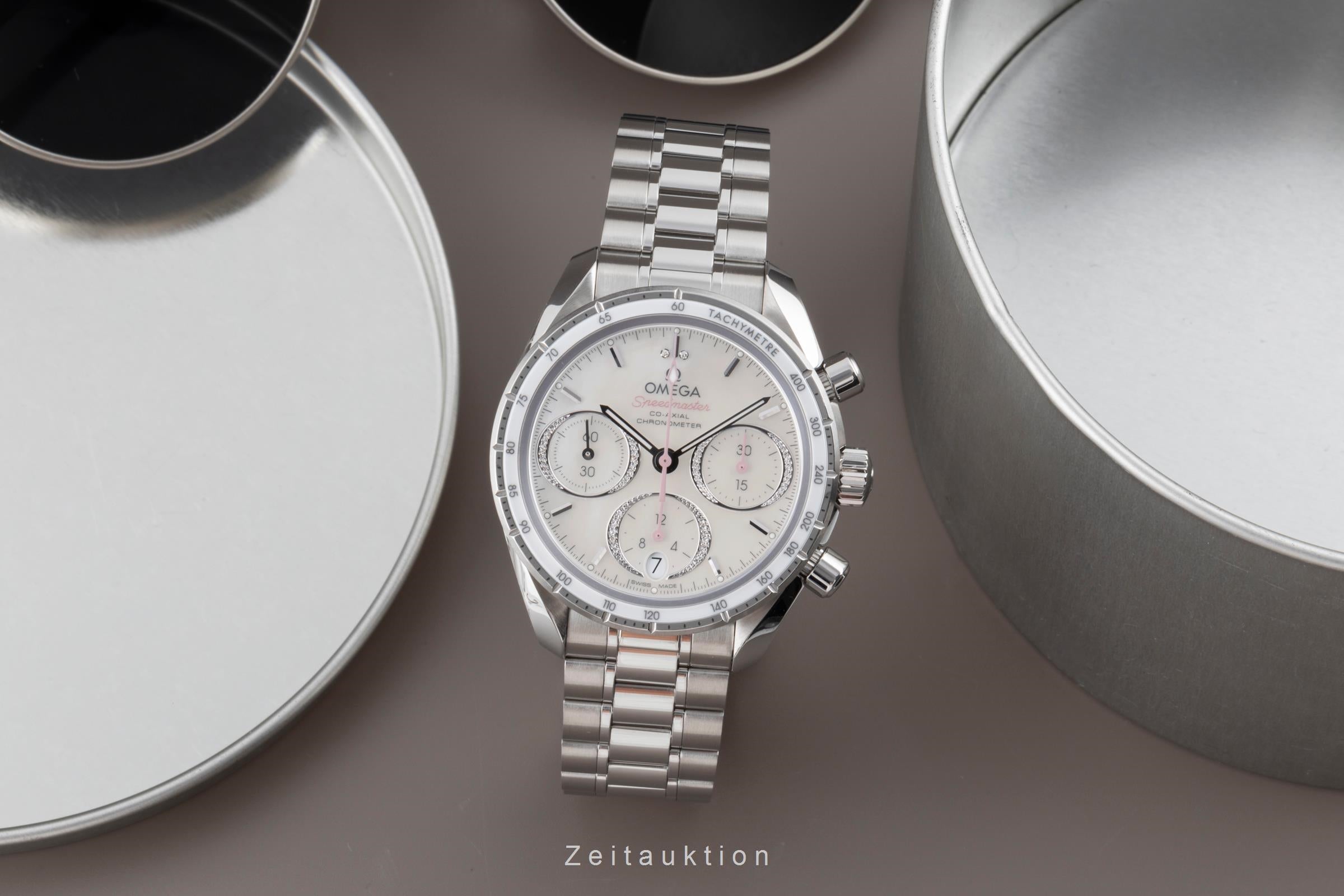 Omega Speedmaster chronographe acier automatique montre pour femmes 324.30.38.50.55.001 LP: 7300EUR  [2503699]