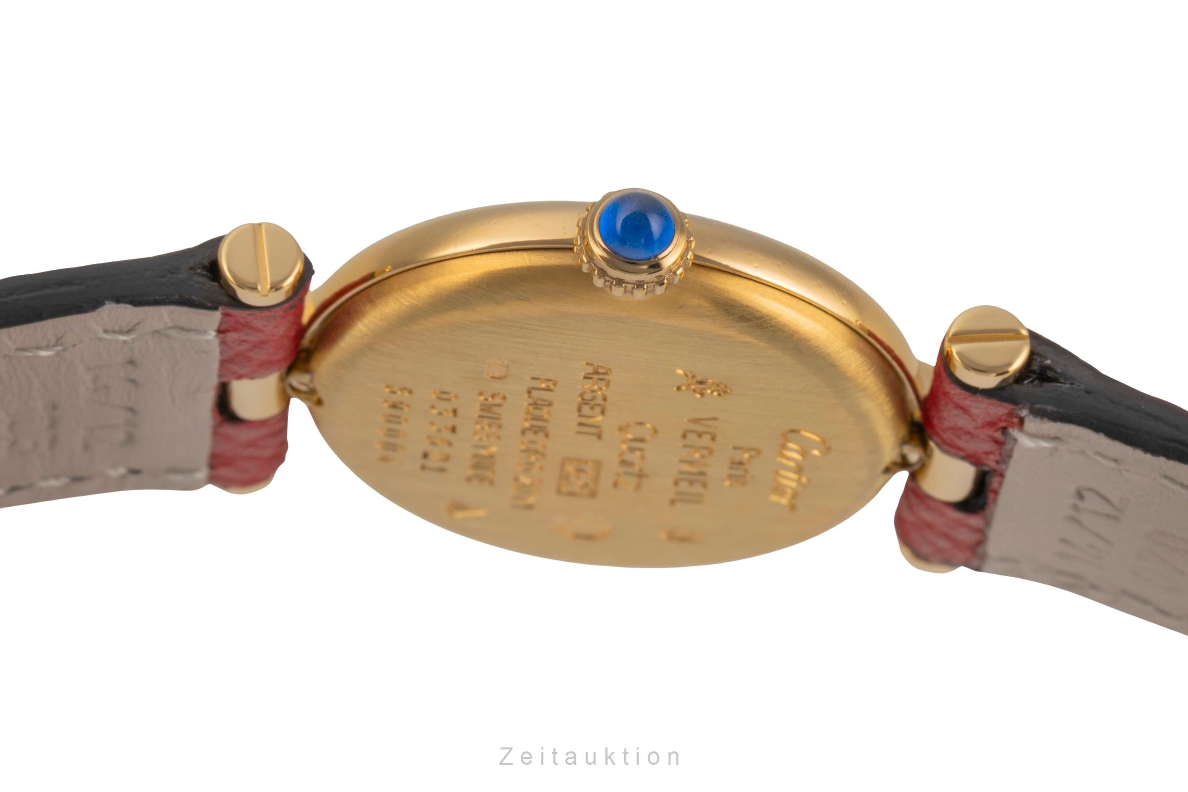 Cartier must Vendome Louis Cartier SM Vermeil 925 Silber Damenuhr Ref. 590004  [2503709]