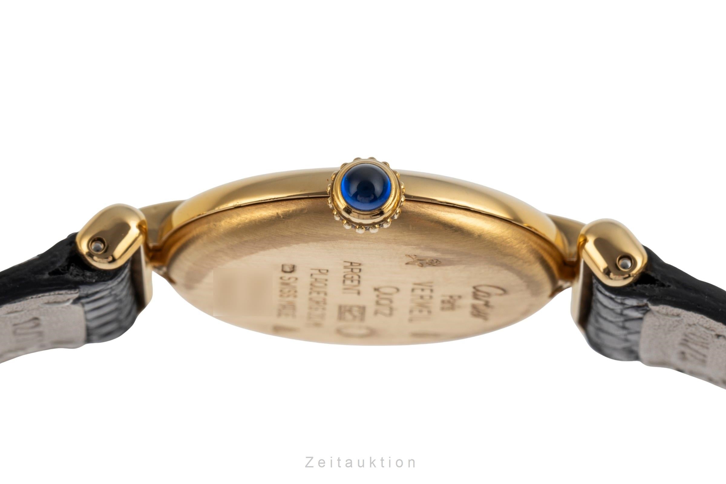 Cartier Colisee plata banada en oro cuarzo reloj para damas  590002  [2503710]