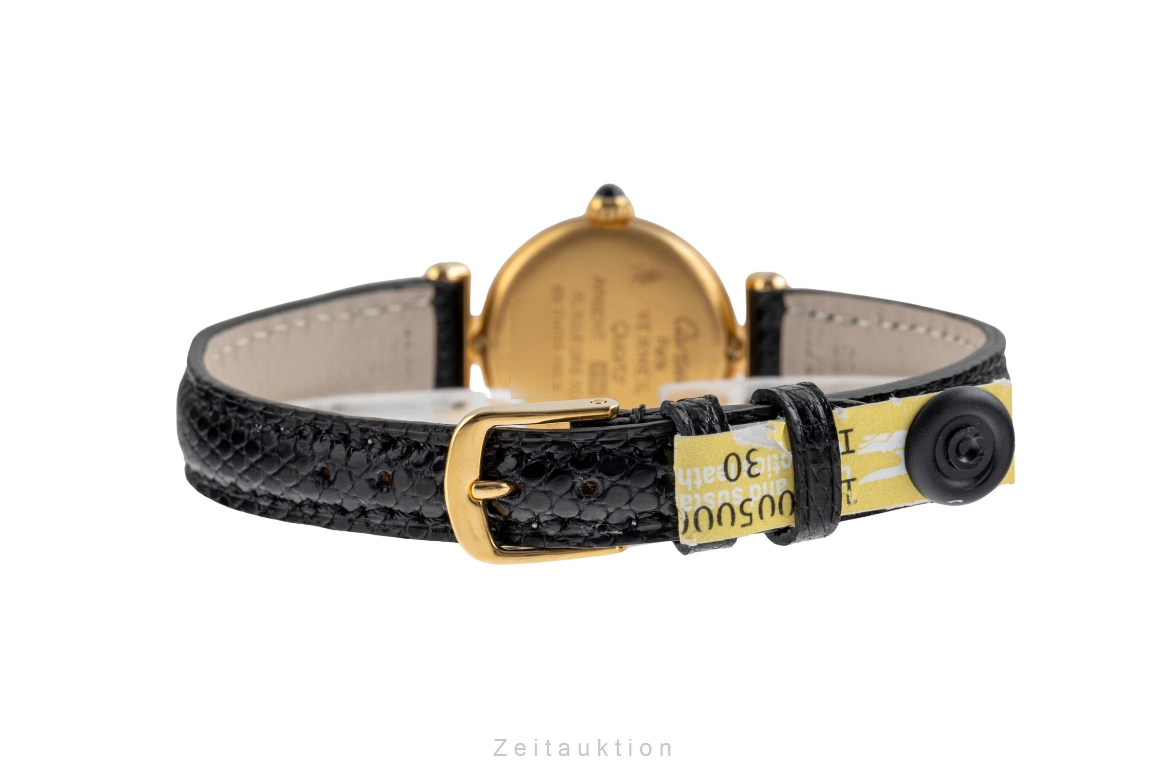 Cartier Colisee plata banada en oro cuarzo reloj para damas  590002  [2503710]