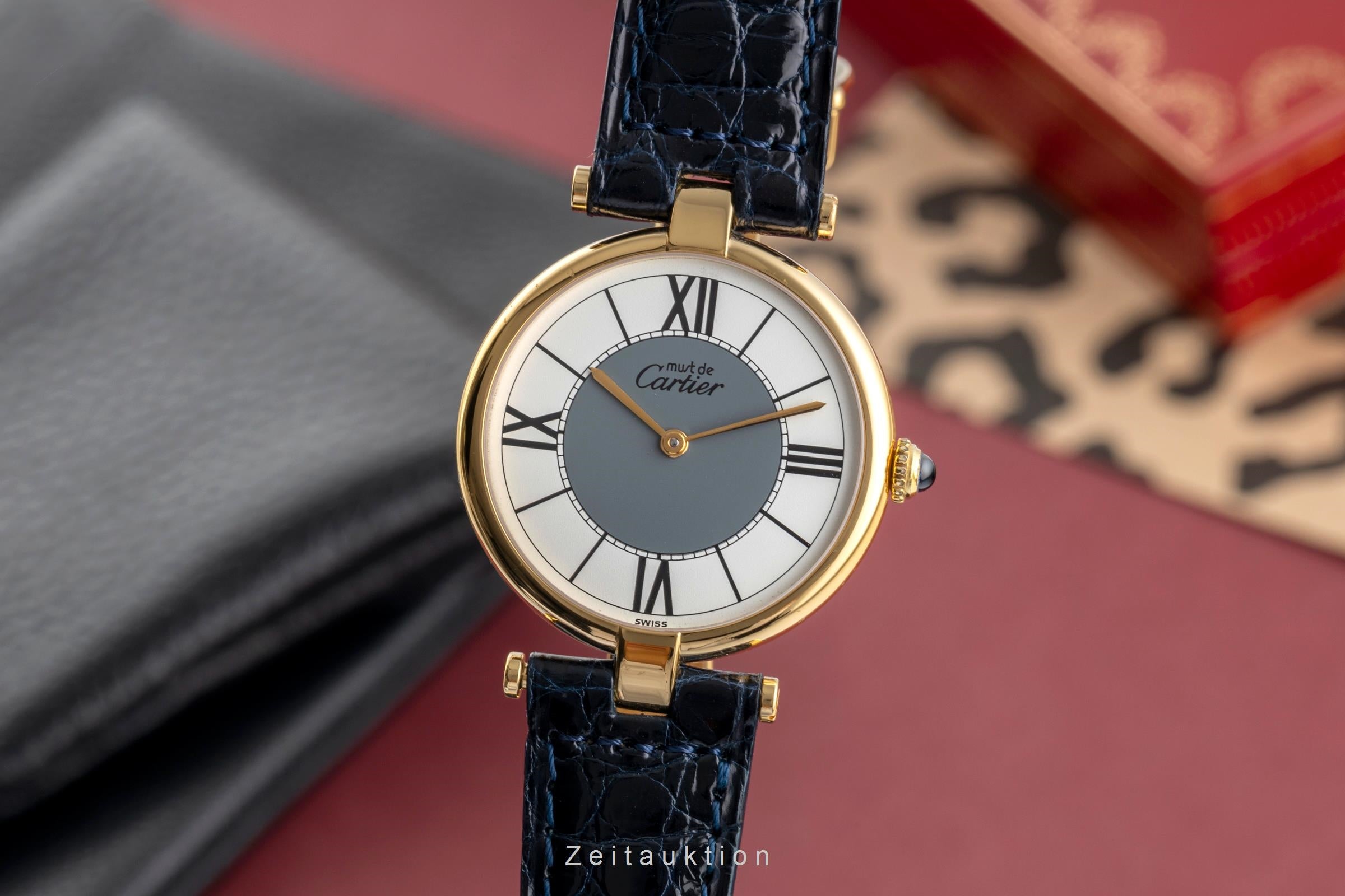 Cartier Vendome LC GM Vermeil 925 Silber Medium Size Ref. 590003 B&P 1991 [2503711]