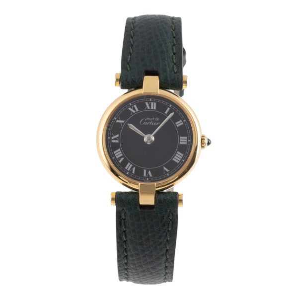 Cartier must de Cartier Vendome SM 925 Silber vergoldet Damenuhr Ref. 84978913 [2503714]