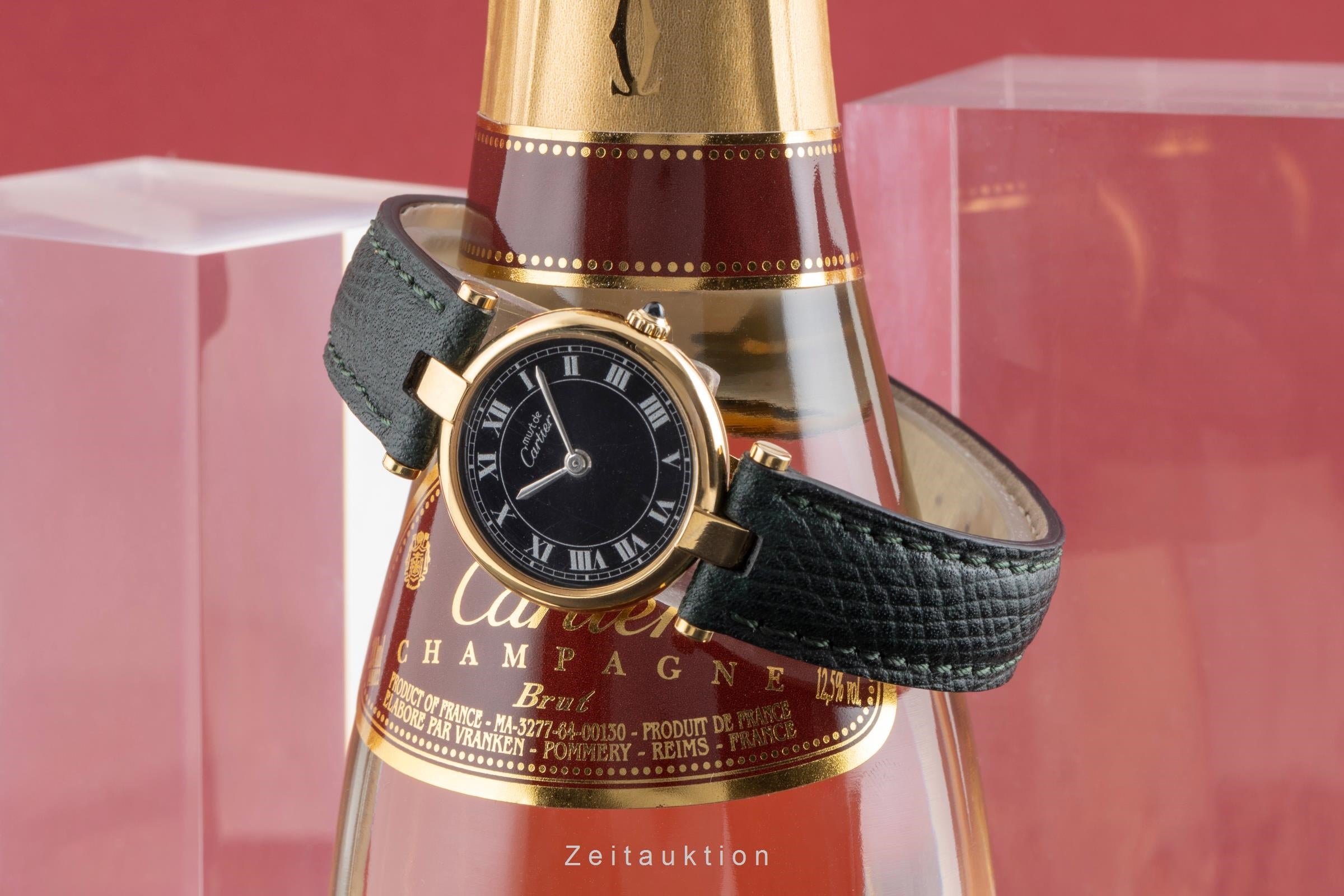 Cartier must de Cartier Vendome SM 925 Silber vergoldet Damenuhr Ref. 84978913 [2503714]