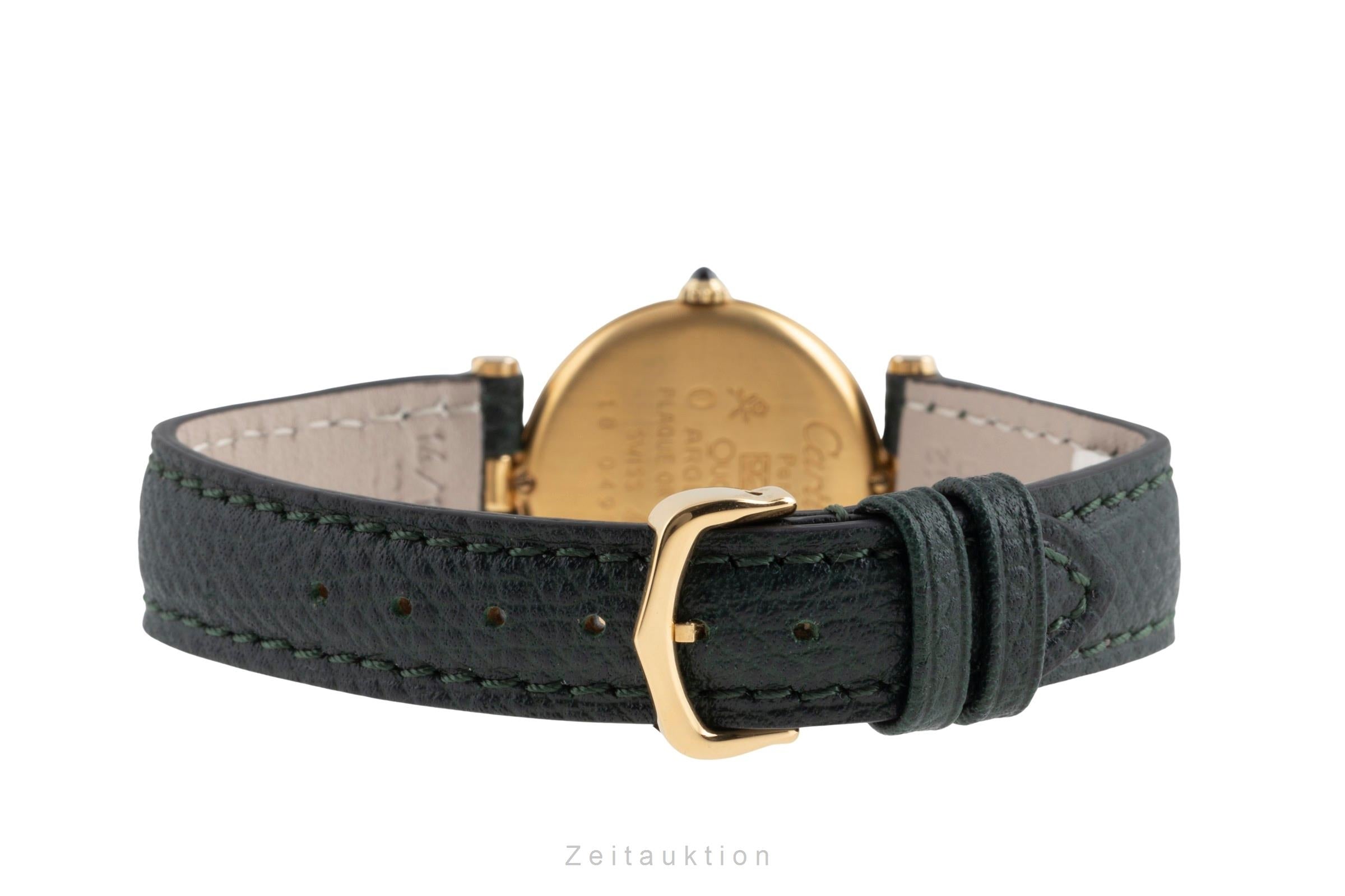 Cartier must de Cartier Vendome SM 925 Silber vergoldet Damenuhr Ref. 84978913 [2503714]