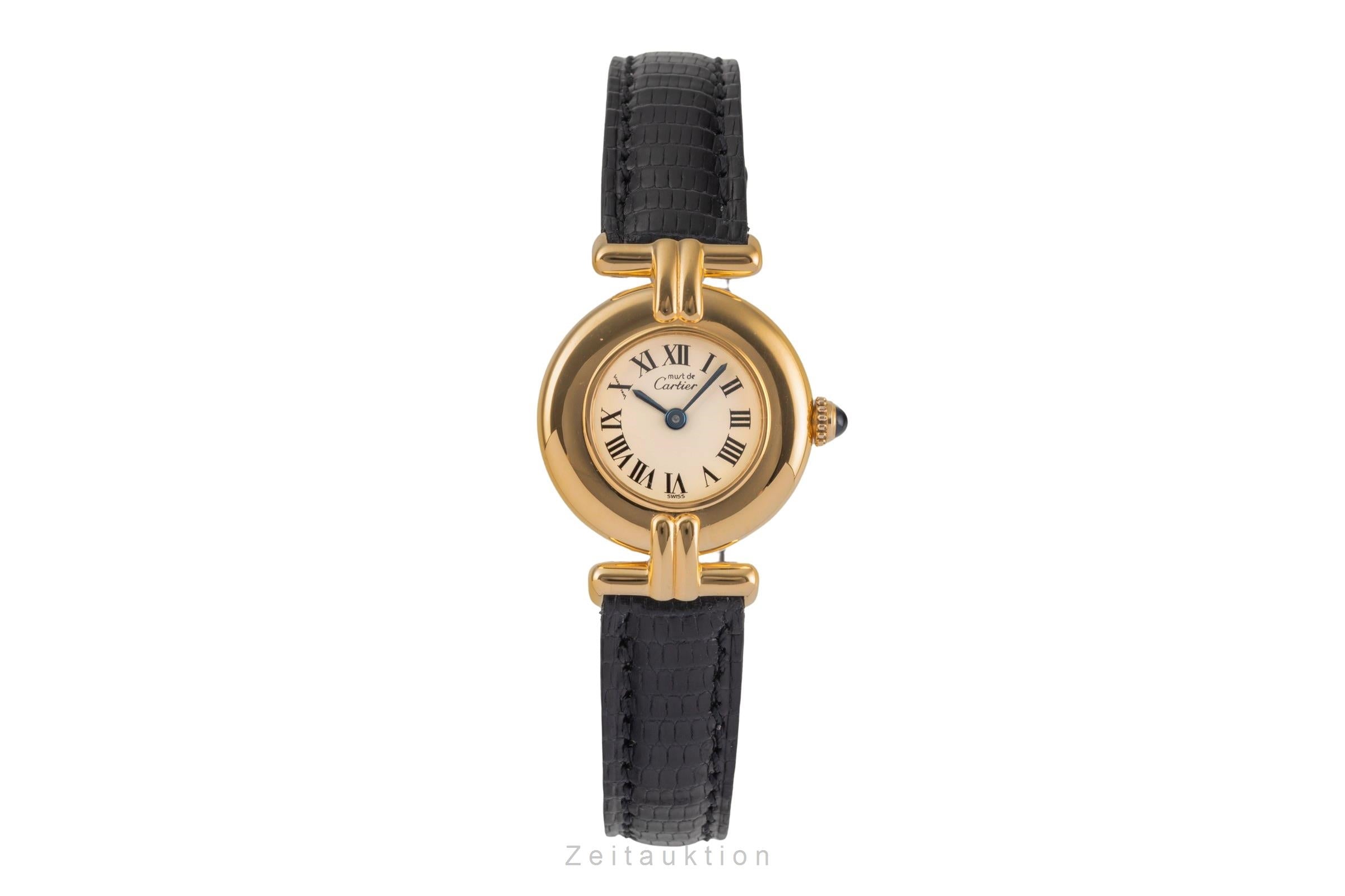 Cartier Colisée must de Cartier Vermeil "Ivory Roman Dial" Damenuhr Ref. 590002 [2503715]