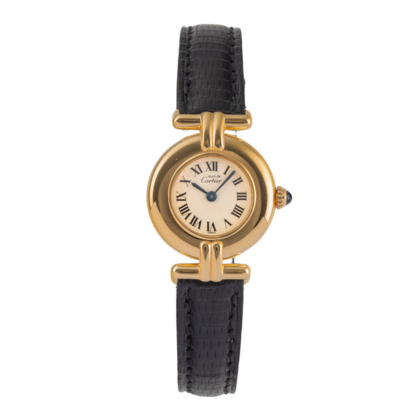 Cartier Colisée must de Cartier Vermeil "Ivory Roman Dial" Damenuhr Ref. 590002 [2503715]