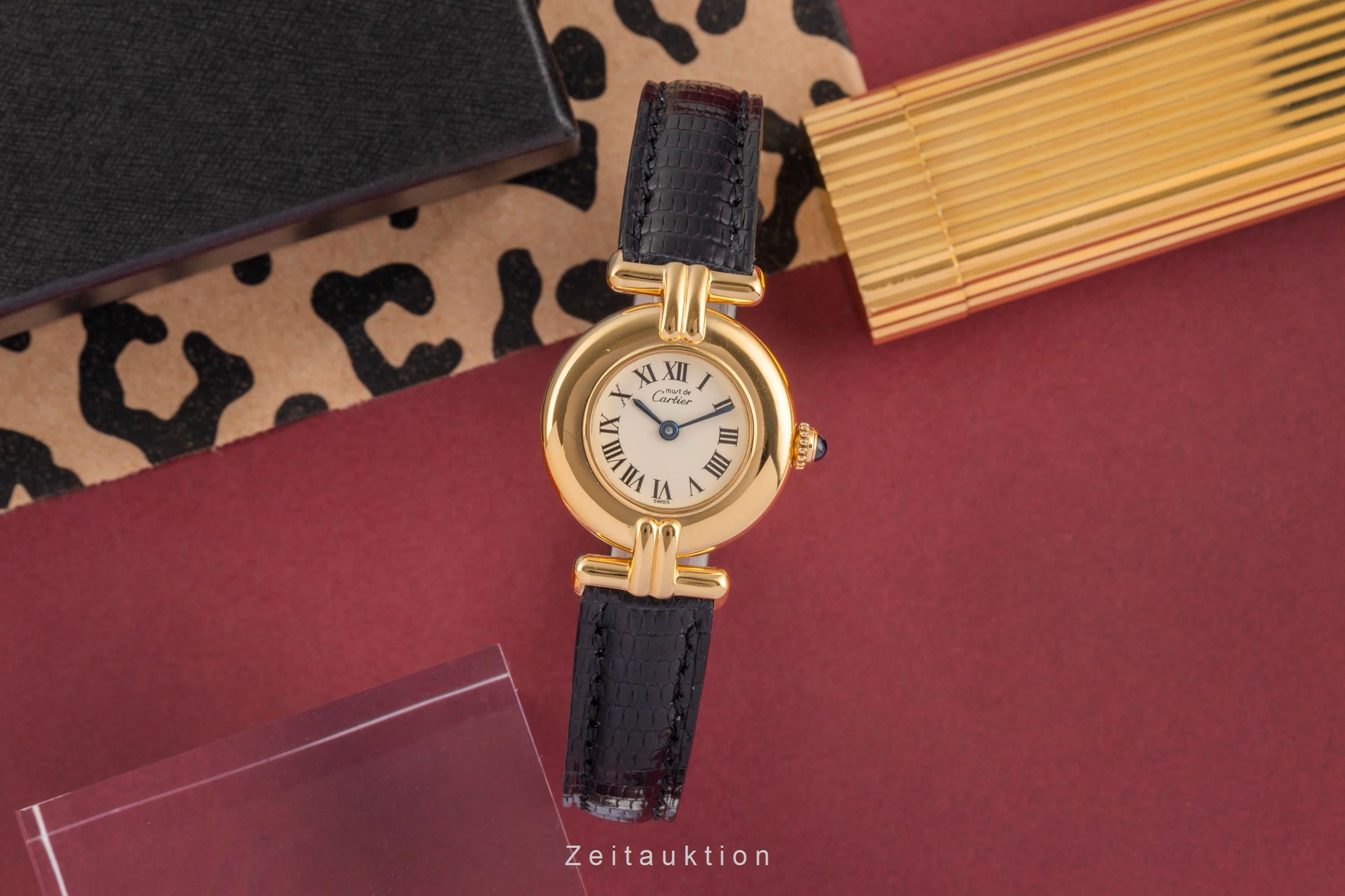 Cartier Colisée must de Cartier Vermeil "Ivory Roman Dial" Damenuhr Ref. 590002 [2503715]
