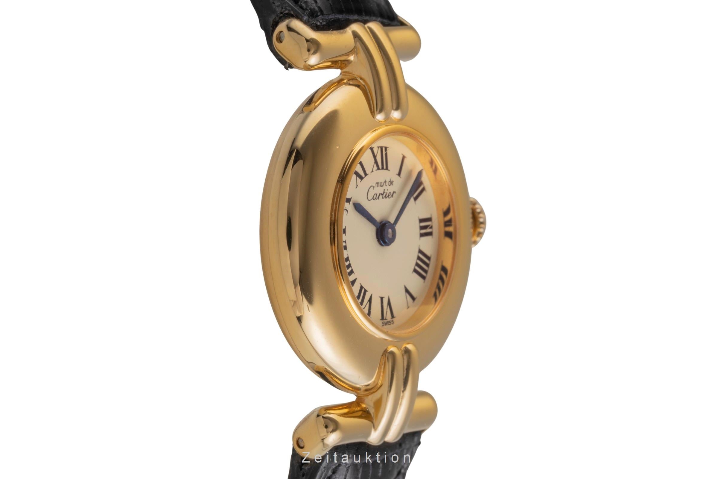 Cartier Colisée must de Cartier Vermeil "Ivory Roman Dial" Damenuhr Ref. 590002 [2503715]