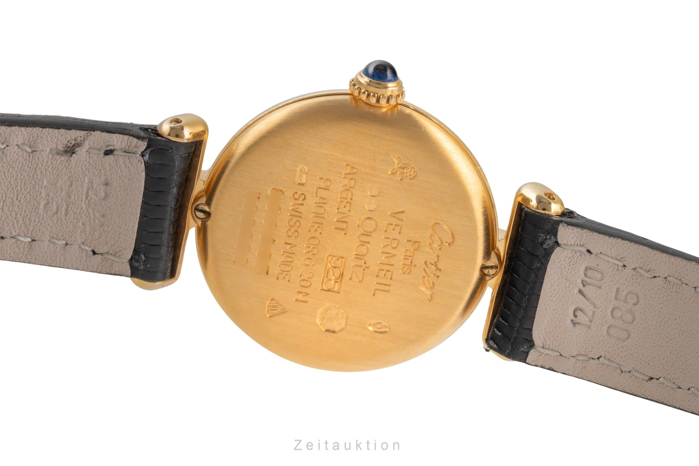 Cartier Colisée must de Cartier Vermeil "Ivory Roman Dial" Damenuhr Ref. 590002 [2503715]