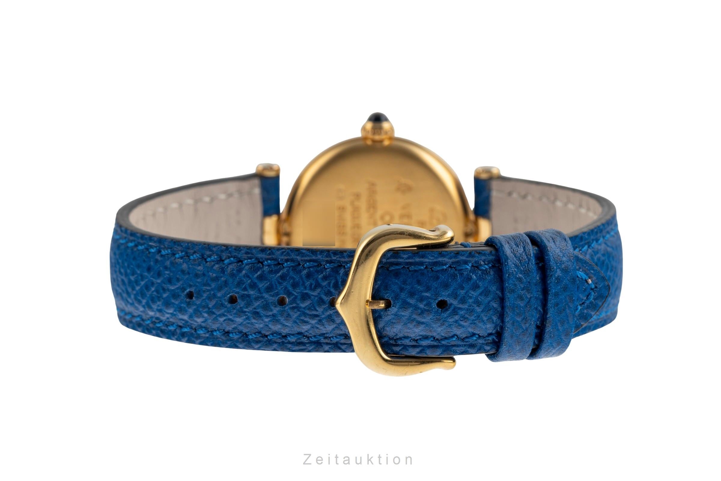 Cartier Vendome argent doré quartz montre pour femmes 590004  [2503728]