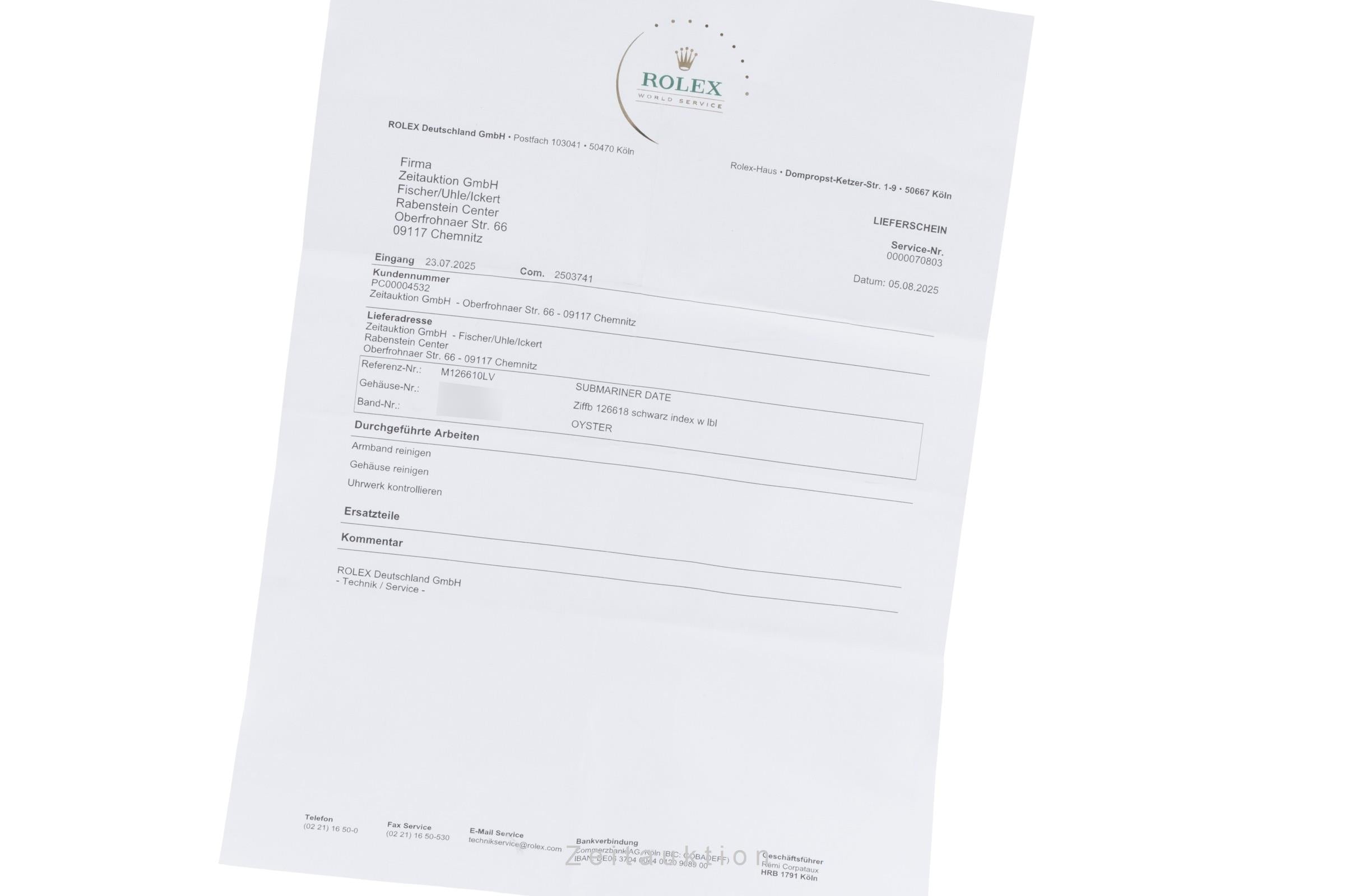 Rolex Submariner acero automático reloj para caballeros 126610LV  [2503741]