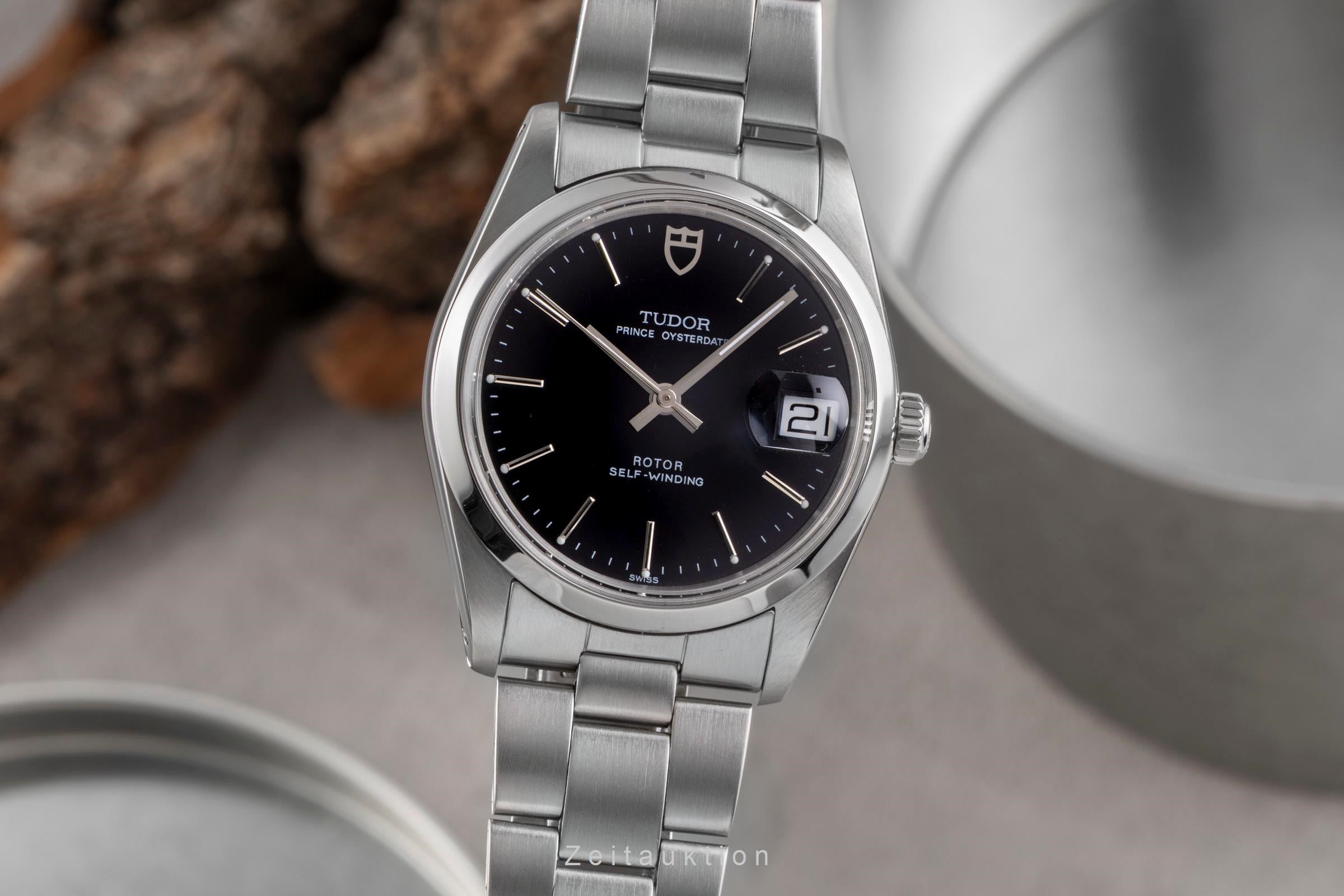 Tudor Prince Oysterdate acier automatique montre pour hommes 7400 Vintage  [2503743]