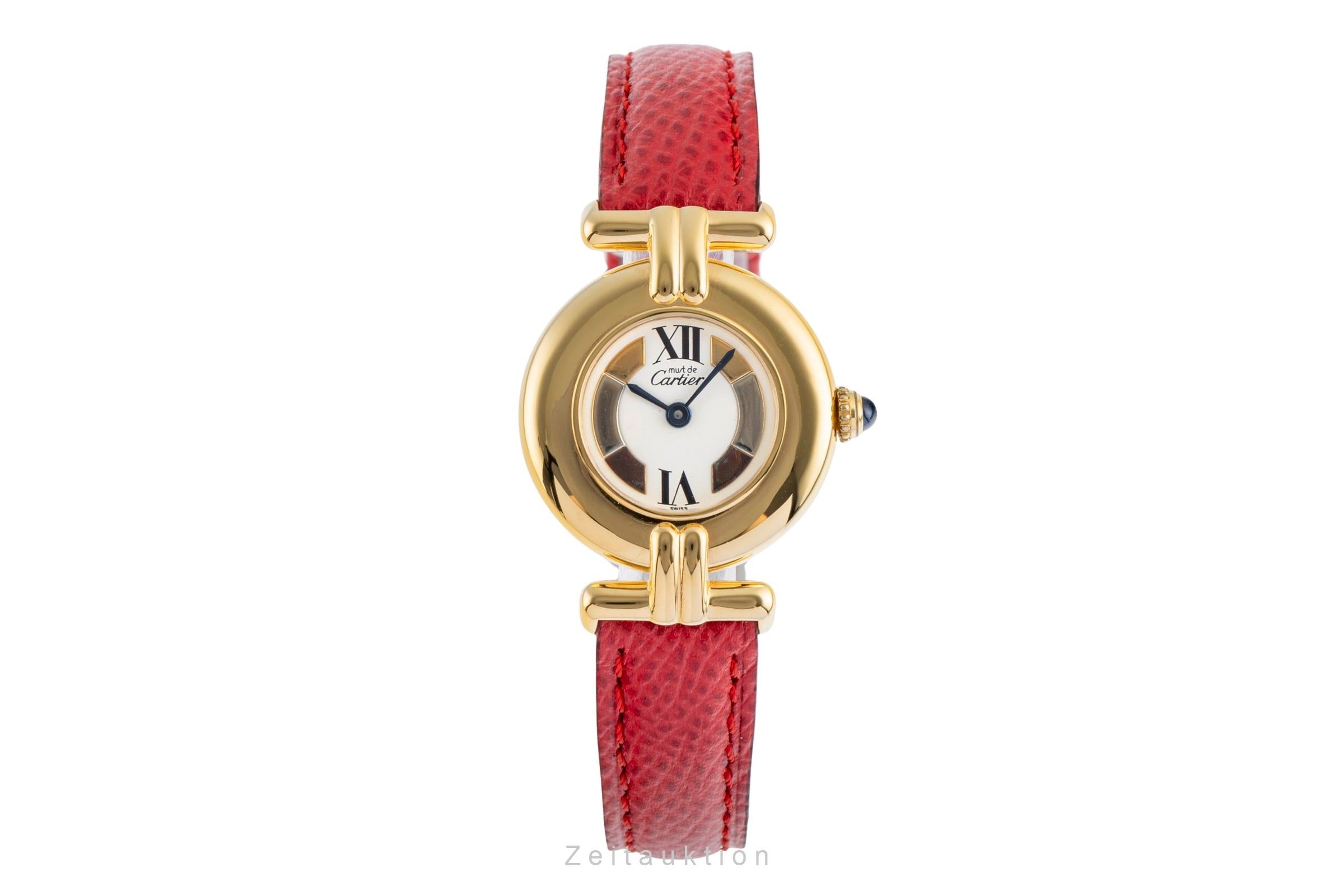 Cartier Colisee plata banada en oro cuarzo reloj para damas  590002, W1006654  [2503745]