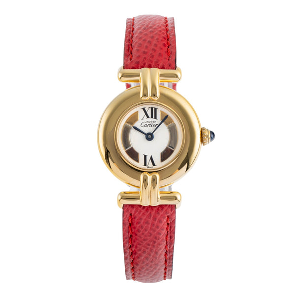 Cartier Colisee plata banada en oro cuarzo reloj para damas  590002, W1006654  [2503745]