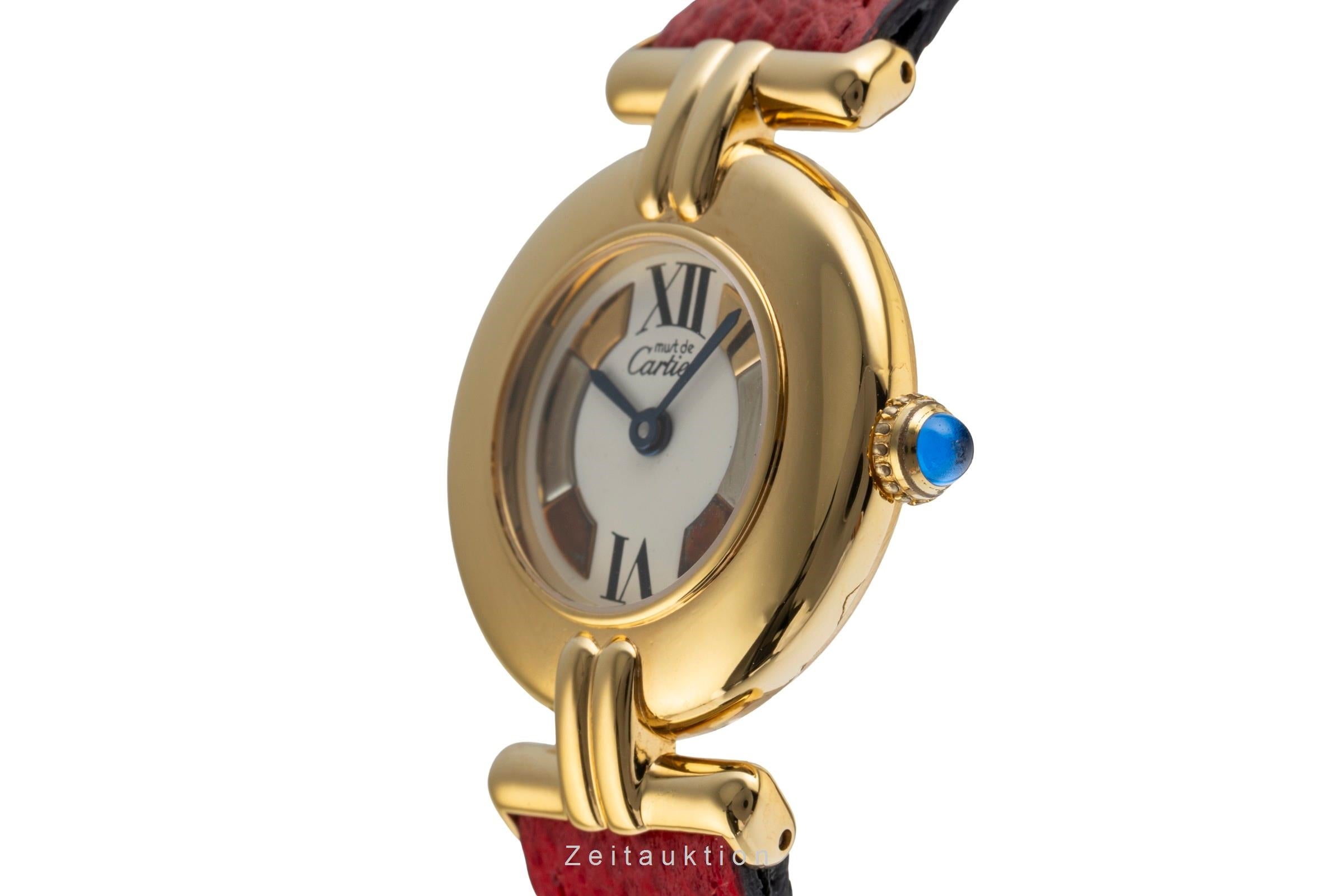 Cartier Colisee plata banada en oro cuarzo reloj para damas  590002, W1006654  [2503745]