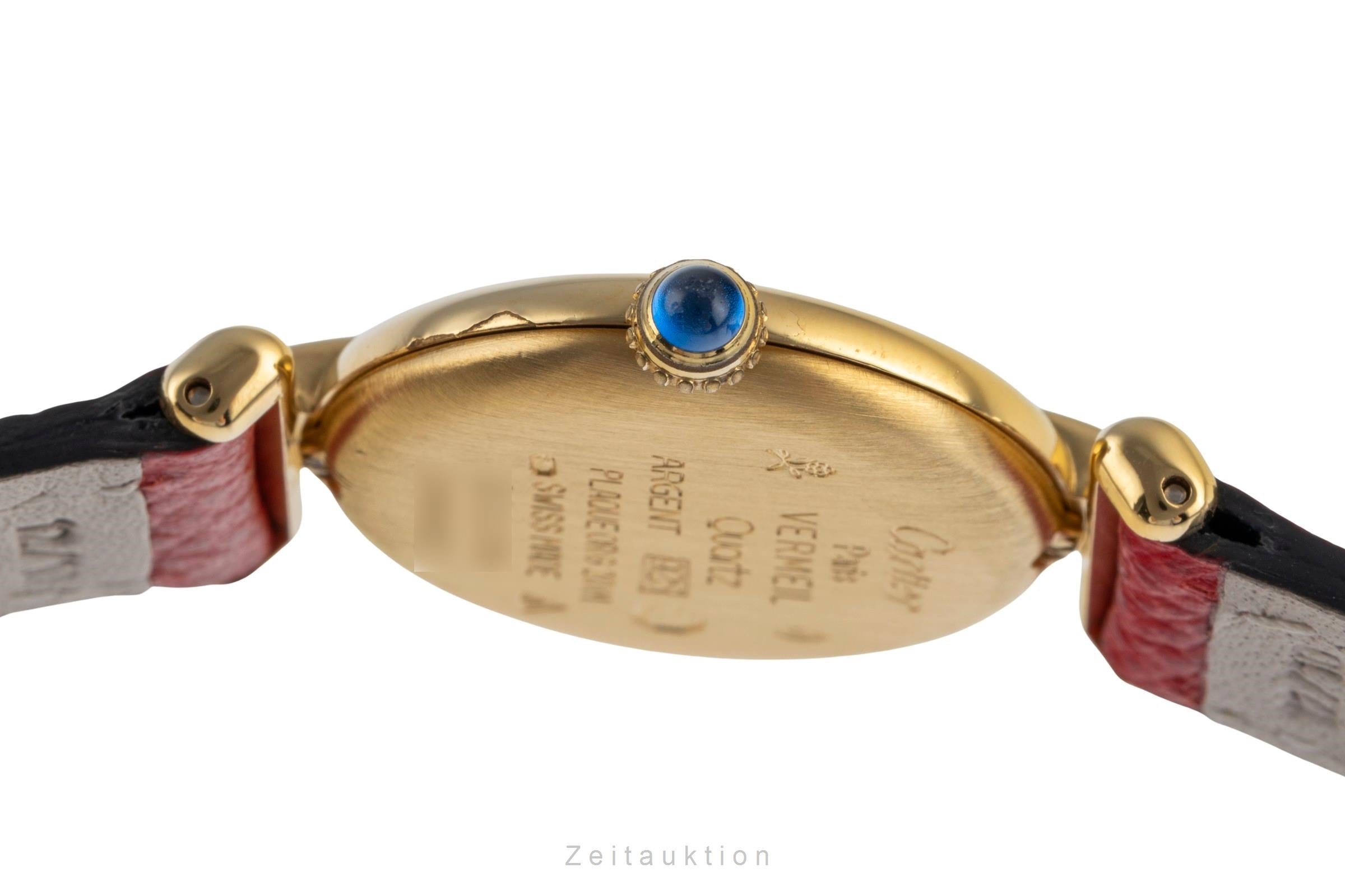 Cartier Colisee plata banada en oro cuarzo reloj para damas  590002, W1006654  [2503745]