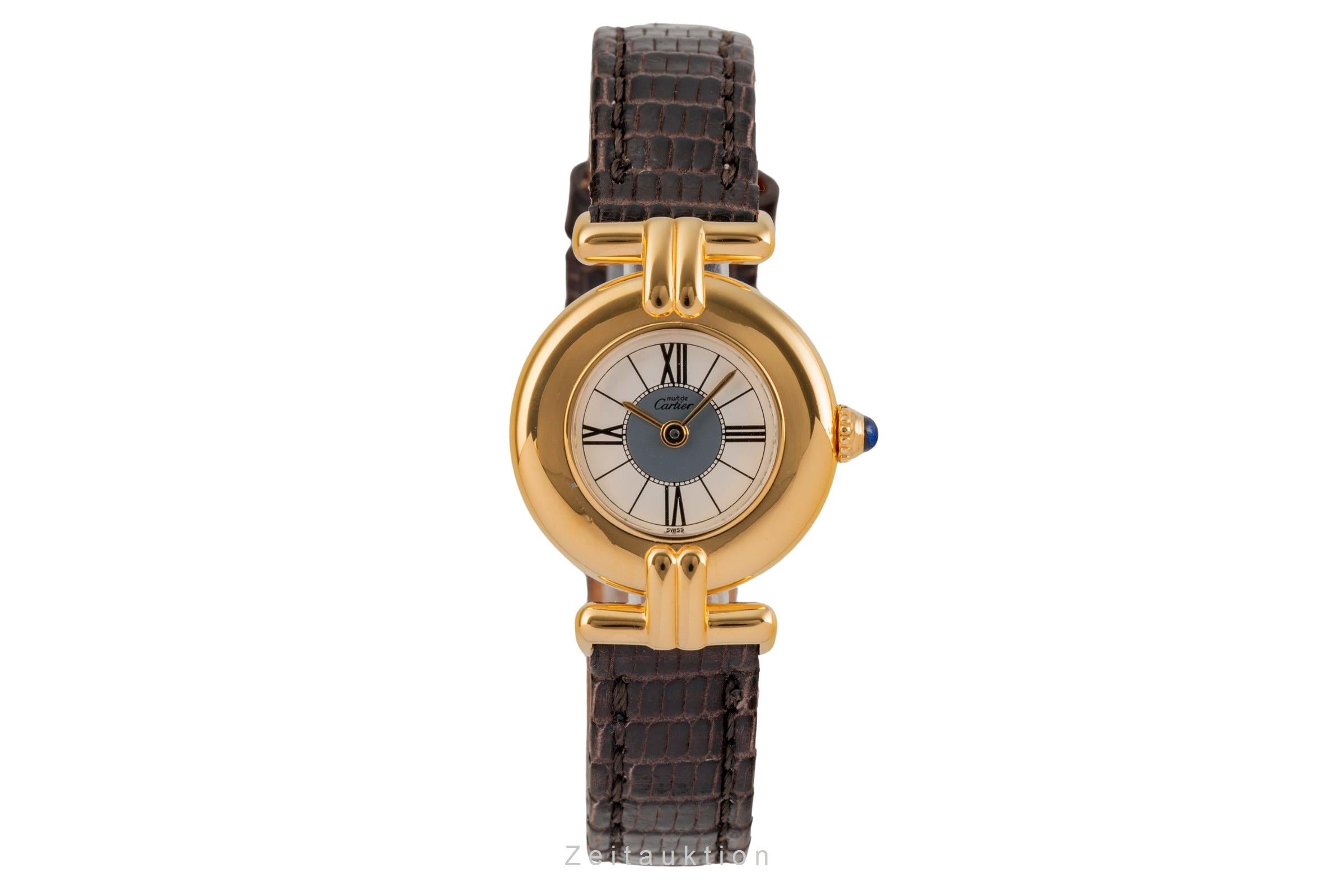 Cartier Colisée must de Cartier Vermeil Silber Damenuhr Ref. 590002 mit Papieren [2503746]