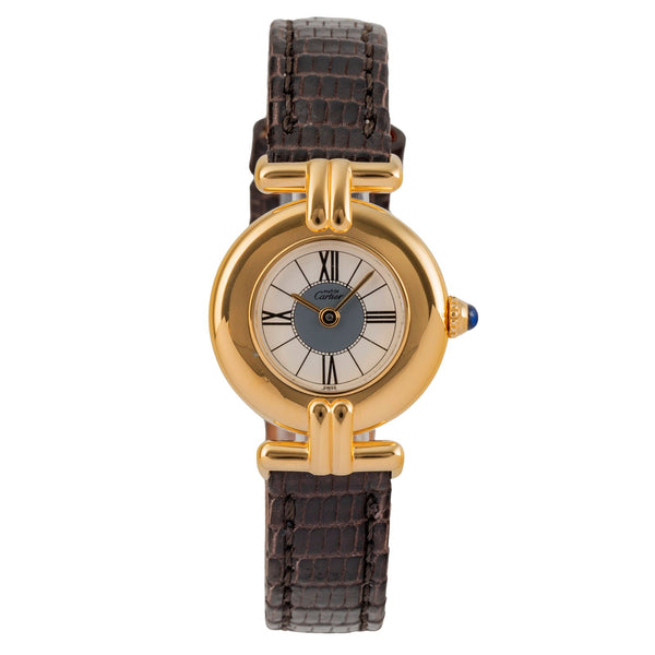Cartier Colisée must de Cartier Vermeil Silber Damenuhr Ref. 590002 mit Papieren [2503746]