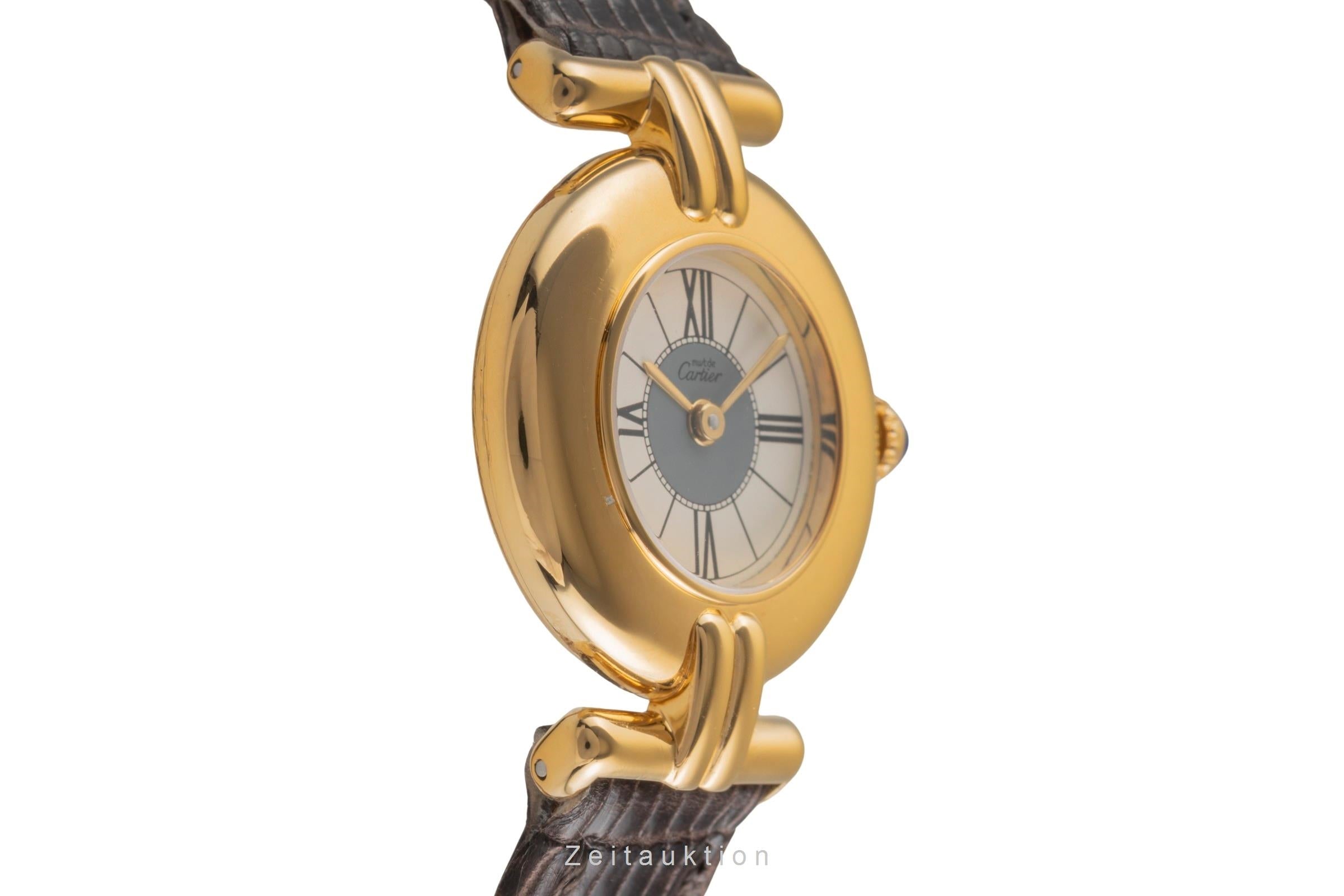 Cartier Colisée must de Cartier Vermeil Silber Damenuhr Ref. 590002 mit Papieren [2503746]