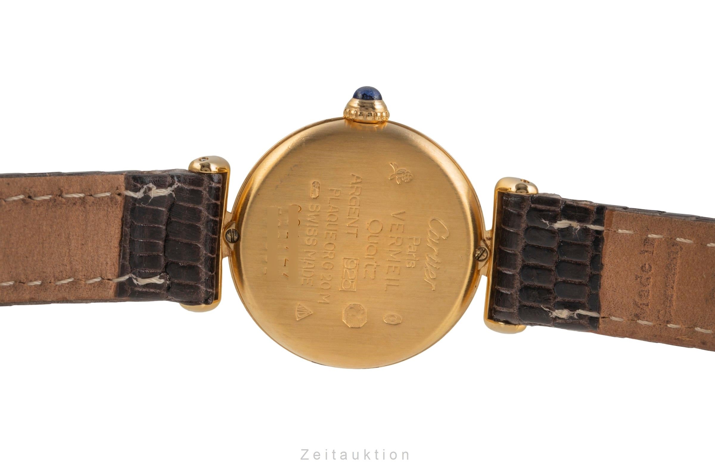 Cartier Colisée must de Cartier Vermeil Silber Damenuhr Ref. 590002 mit Papieren [2503746]