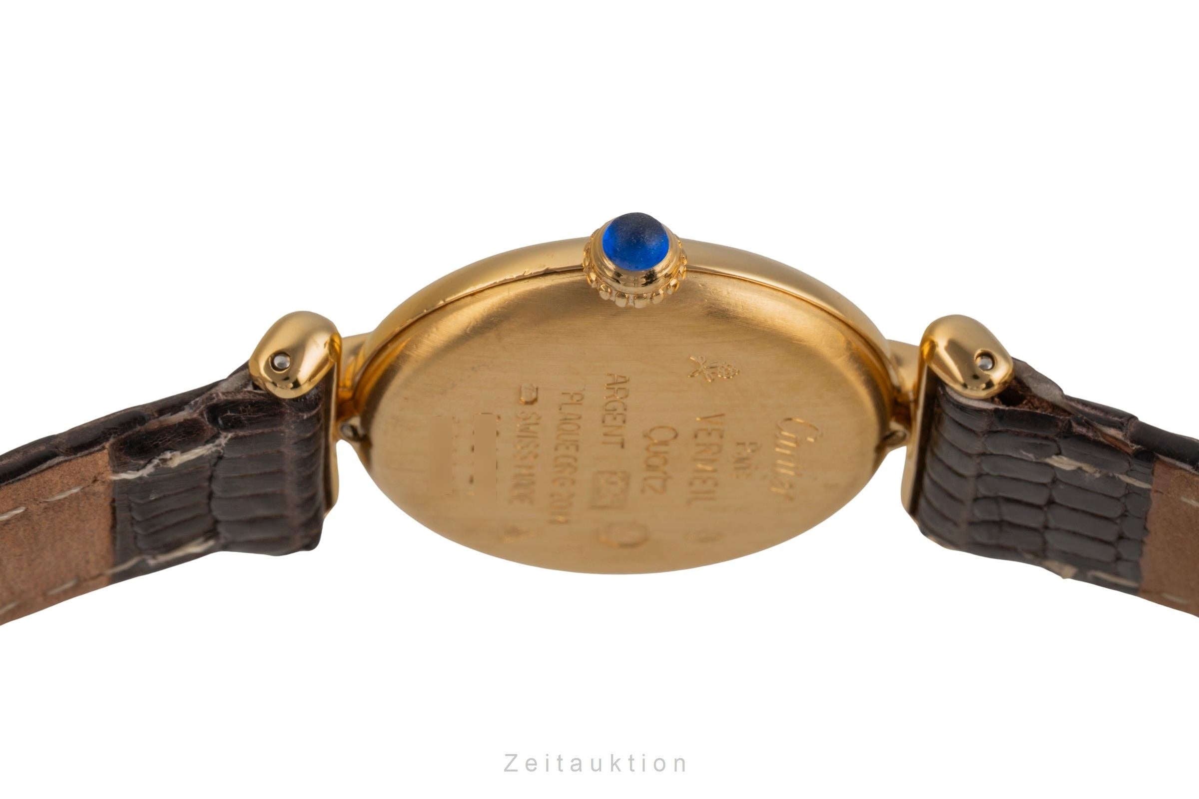 Cartier Colisée must de Cartier Vermeil Silber Damenuhr Ref. 590002 mit Papieren [2503746]