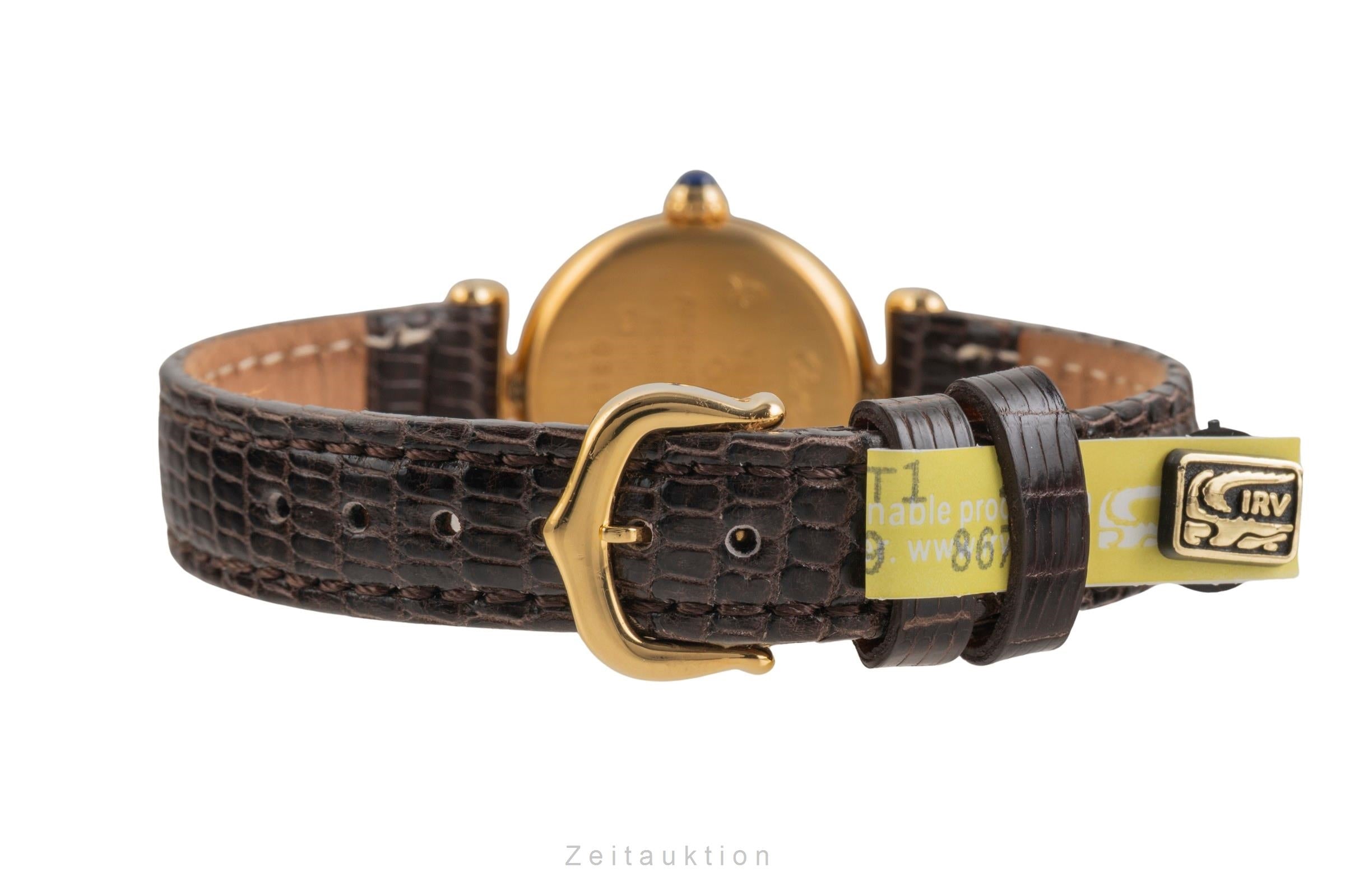 Cartier Colisée must de Cartier Vermeil Silber Damenuhr Ref. 590002 mit Papieren [2503746]