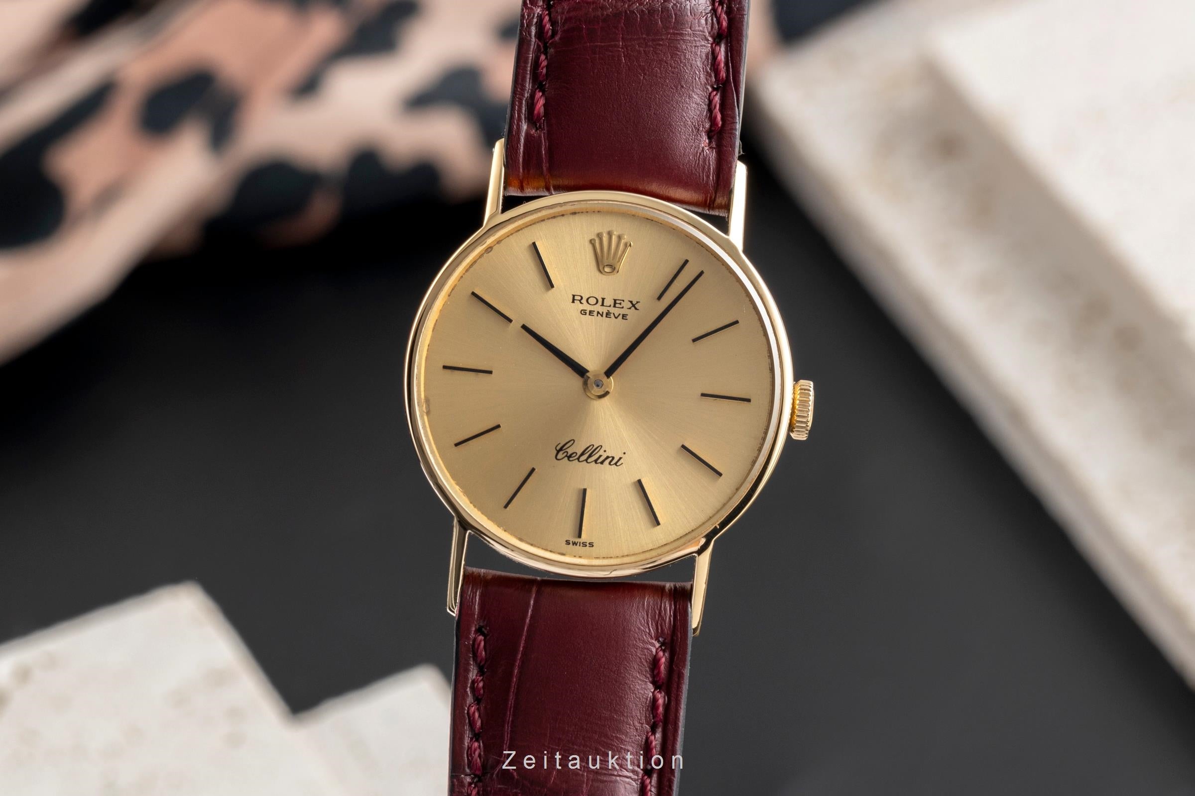 Rolex Cellini 18k Gold Handaufzug 1600 3810 VINTAGE