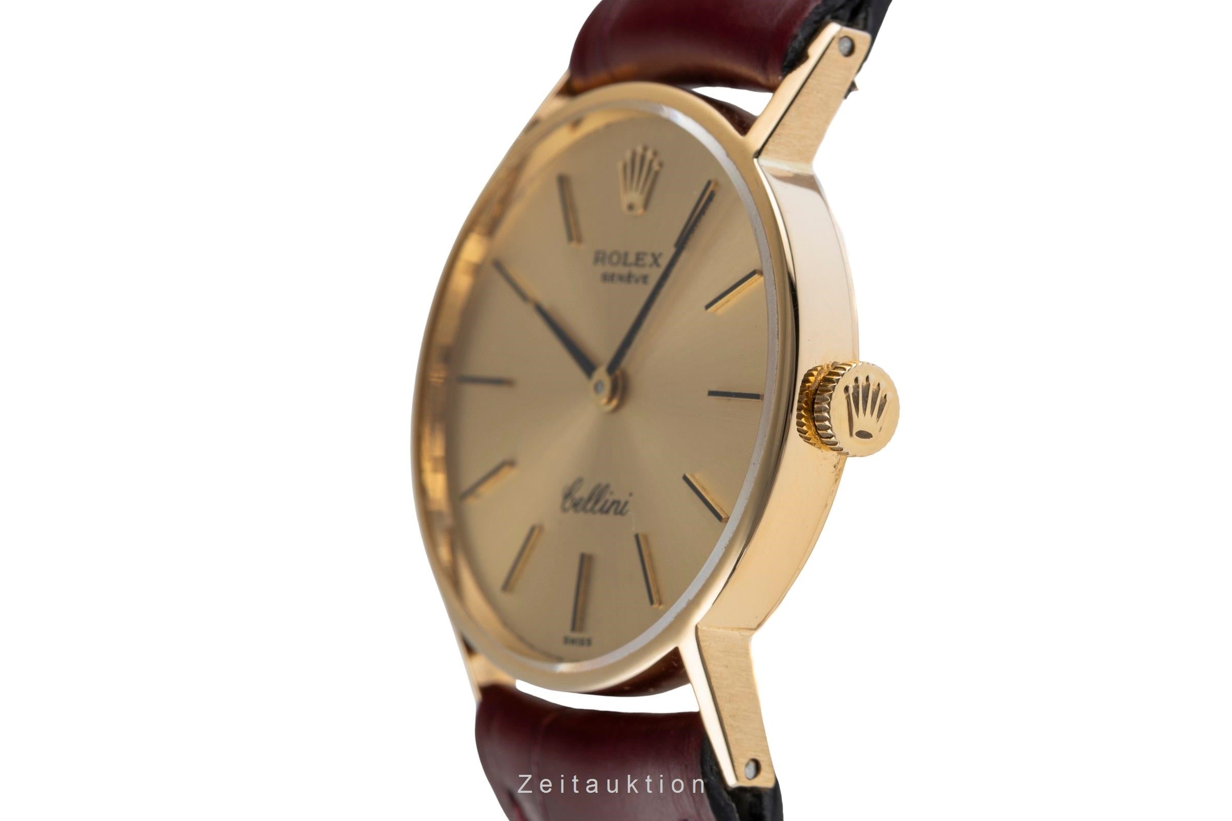 Rolex Cellini or 18 ct à remontage manuel Kal. 1600 Ref. 3810