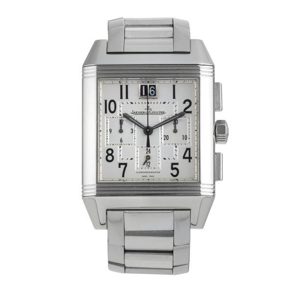 Jaeger LeCoultre Reverso chronographe acier automatique montre pour hommes Q7018120 , 230.8.45  [2503755]